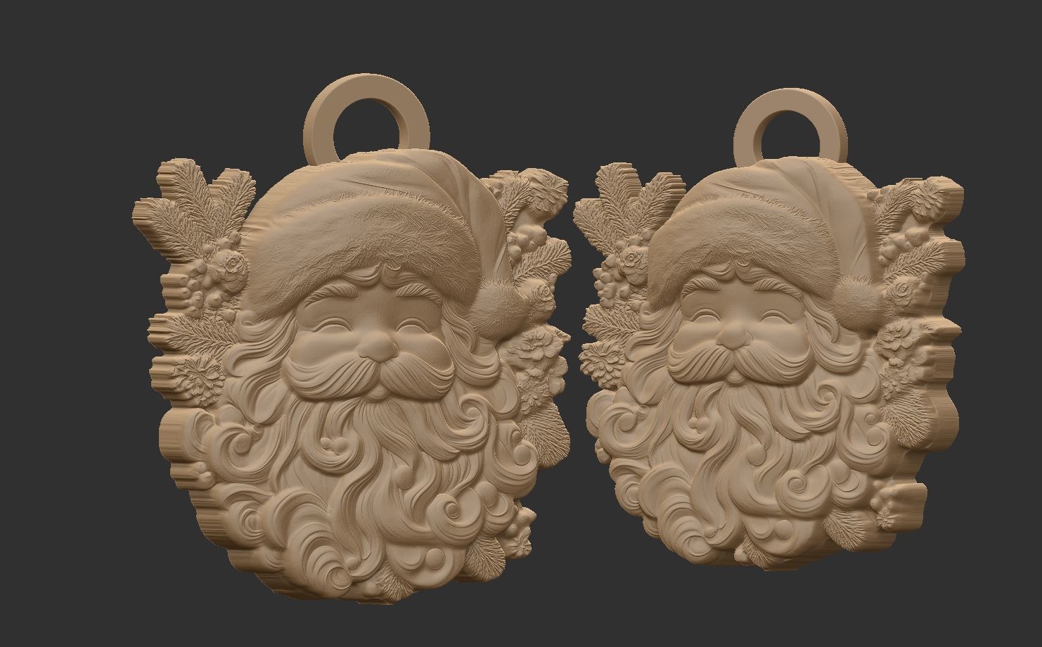 sanda pentant christmas decoration 3D print model_3