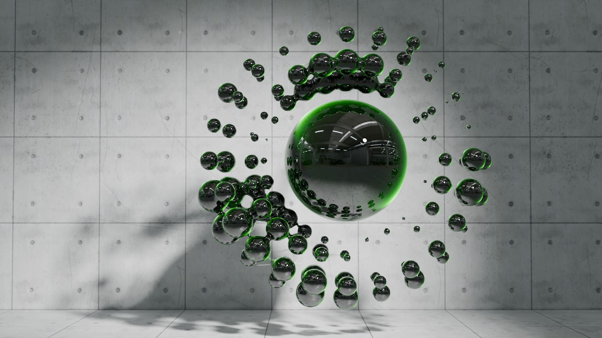 Abstract Sci-fi 2 Low-poly 3D model_1