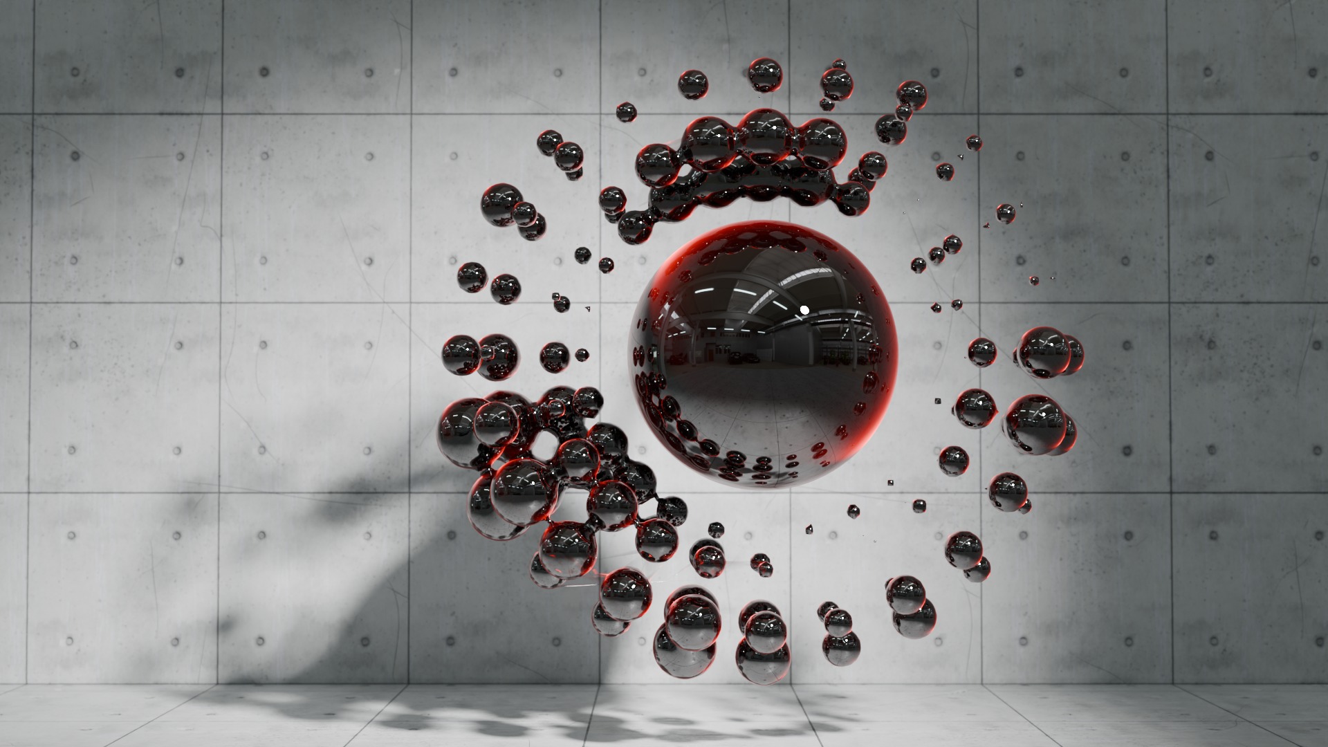 Abstract Sci-fi 2 Low-poly 3D model_2