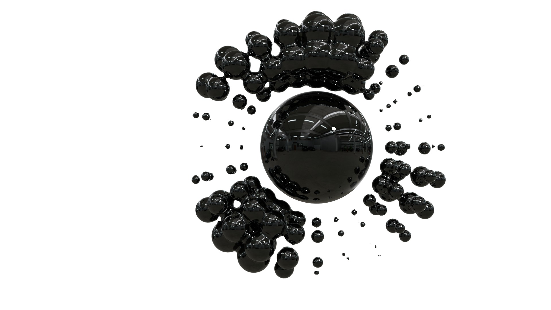 Abstract Sci-fi 2 Low-poly 3D model_11