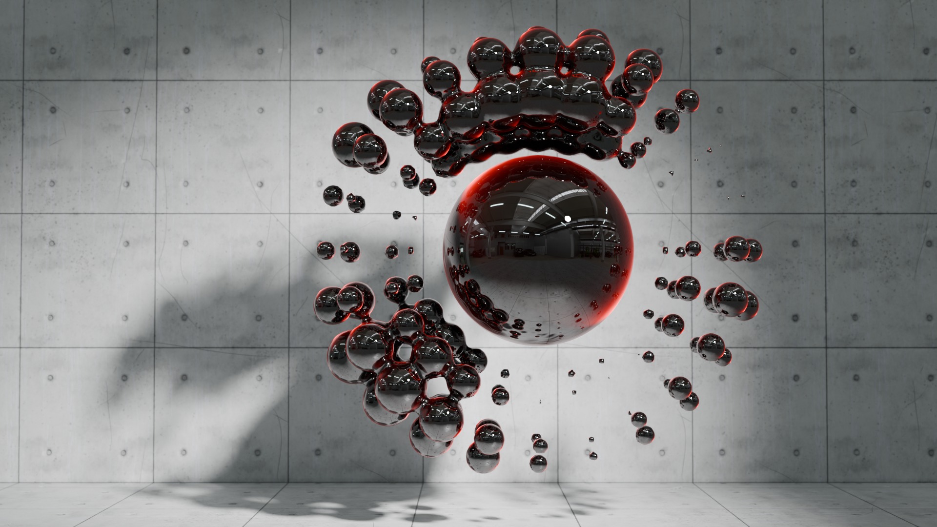 Abstract Sci-fi 2 Low-poly 3D model_3