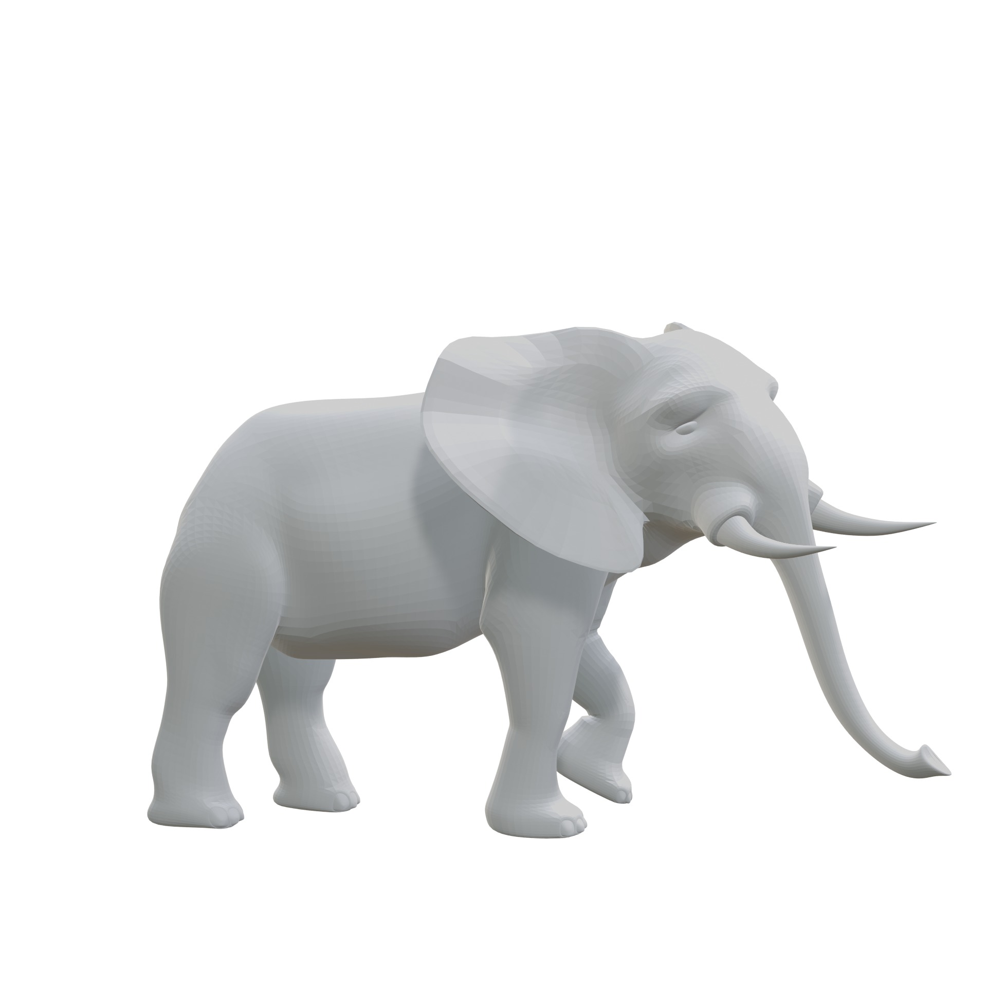 Elephant 3D print model_3