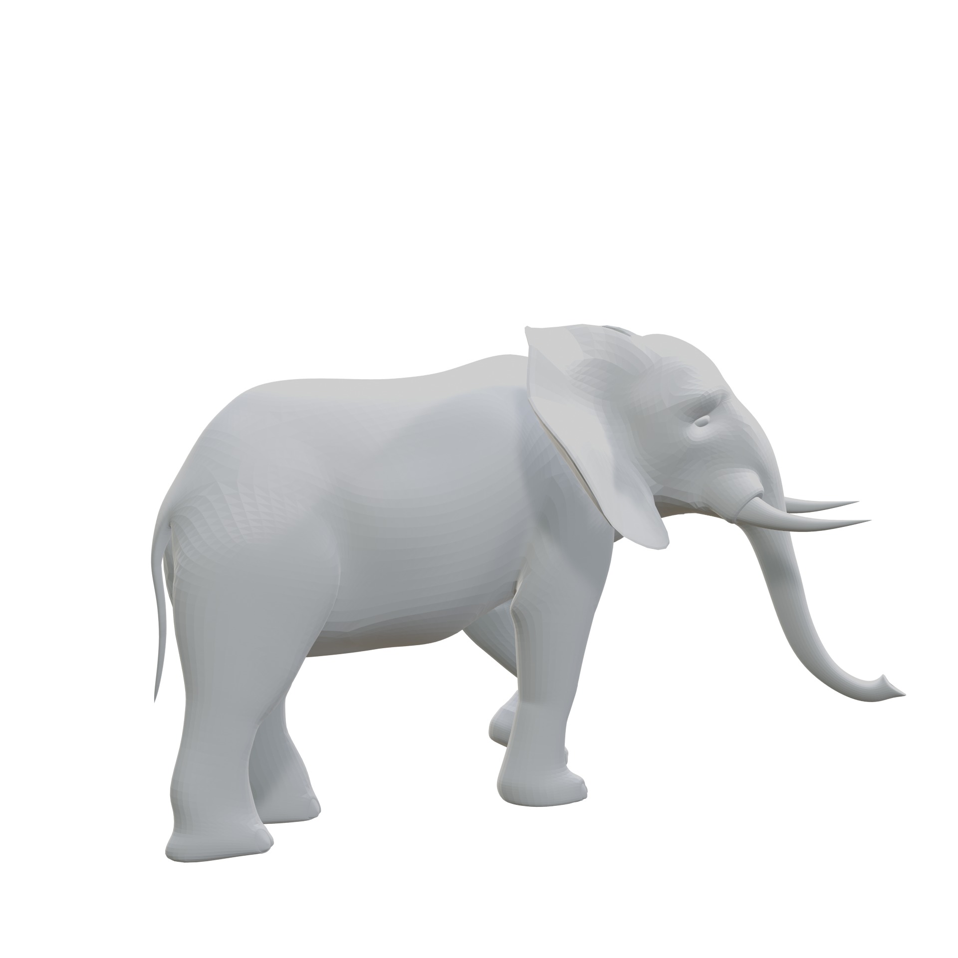 Elephant 3D print model_4