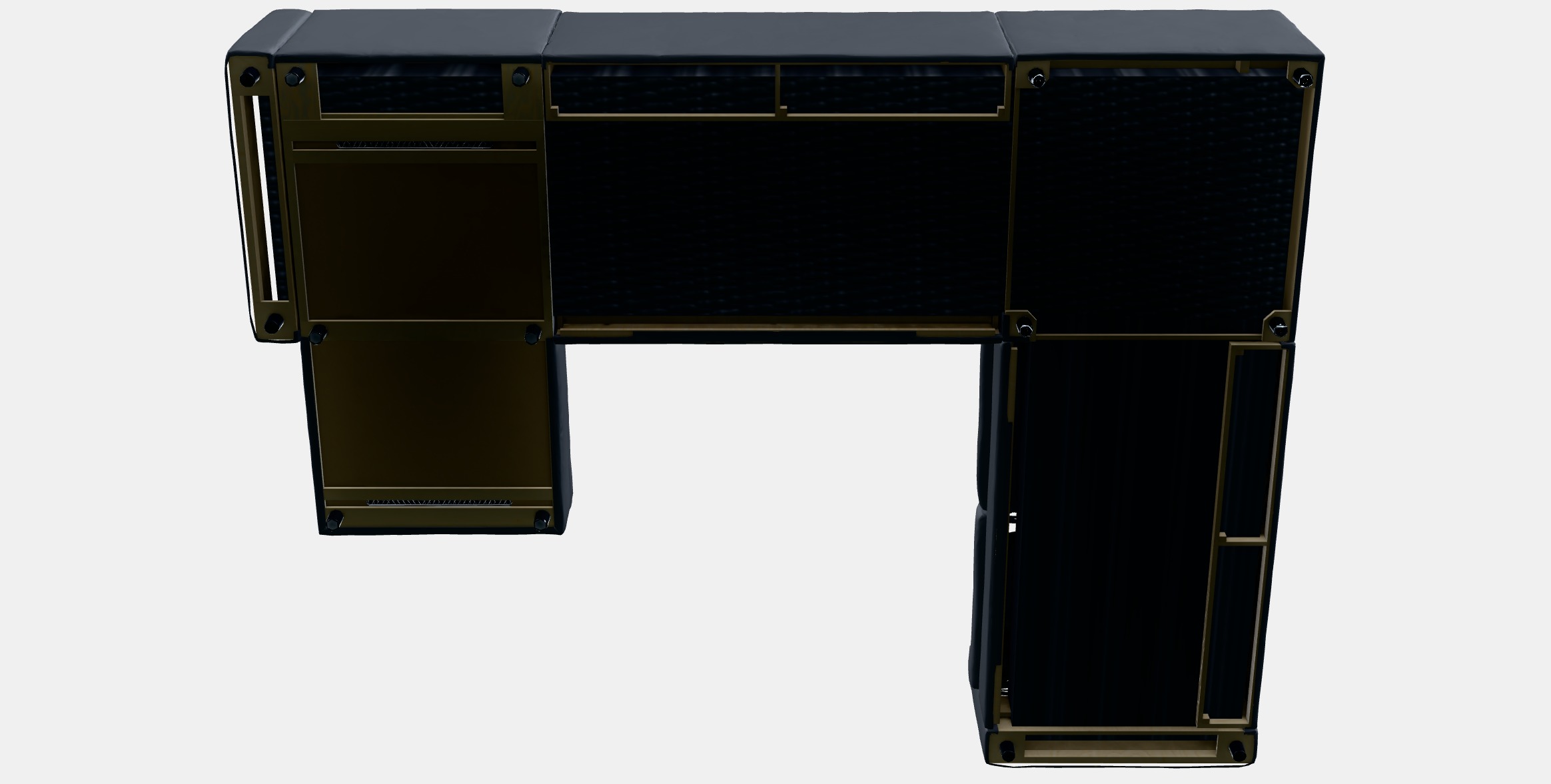 VIMLE Corner sofa 5-seat 5 Low-poly 3D model_7