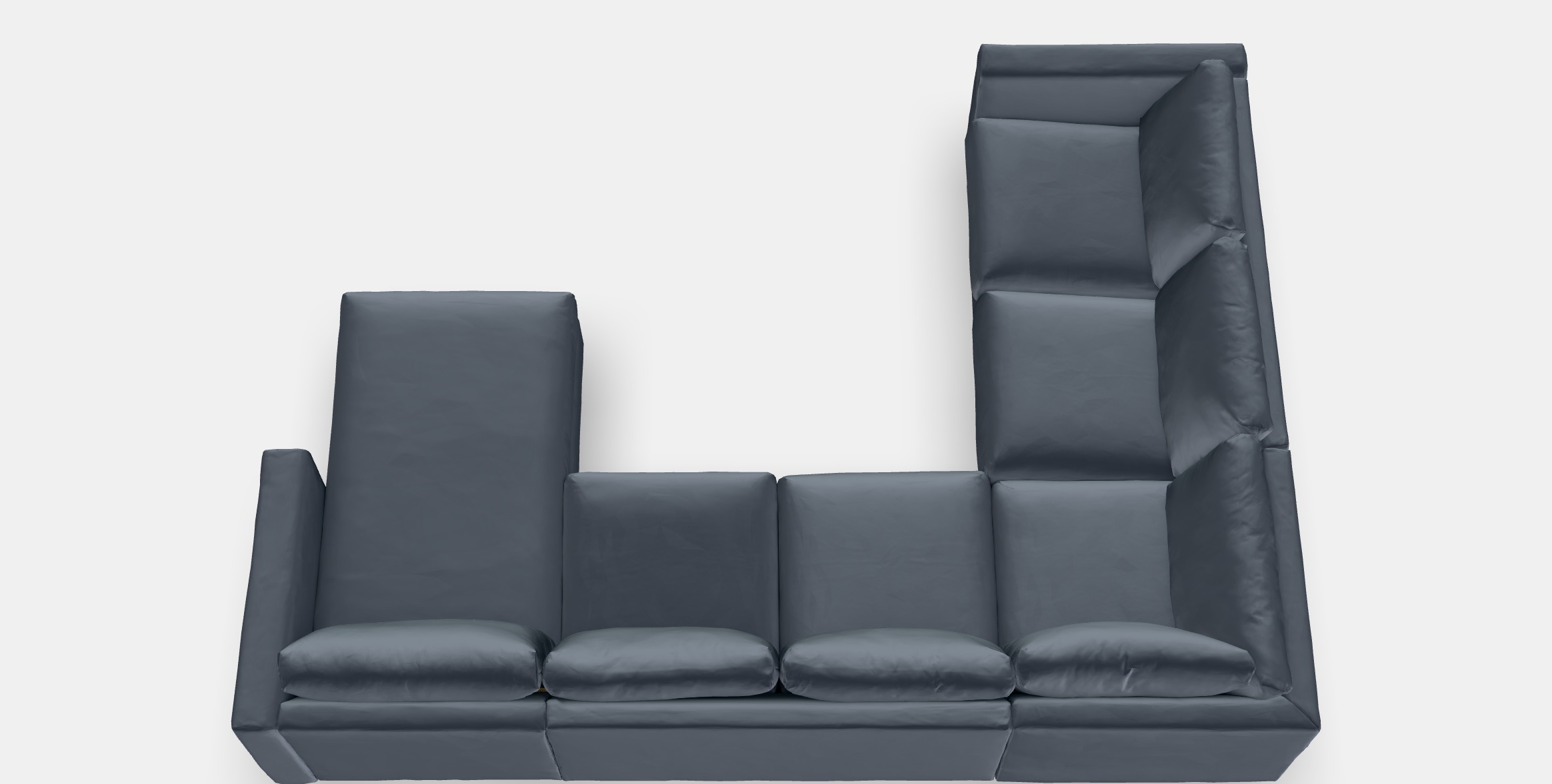 VIMLE Corner sofa 5-seat 5 Low-poly 3D model_2