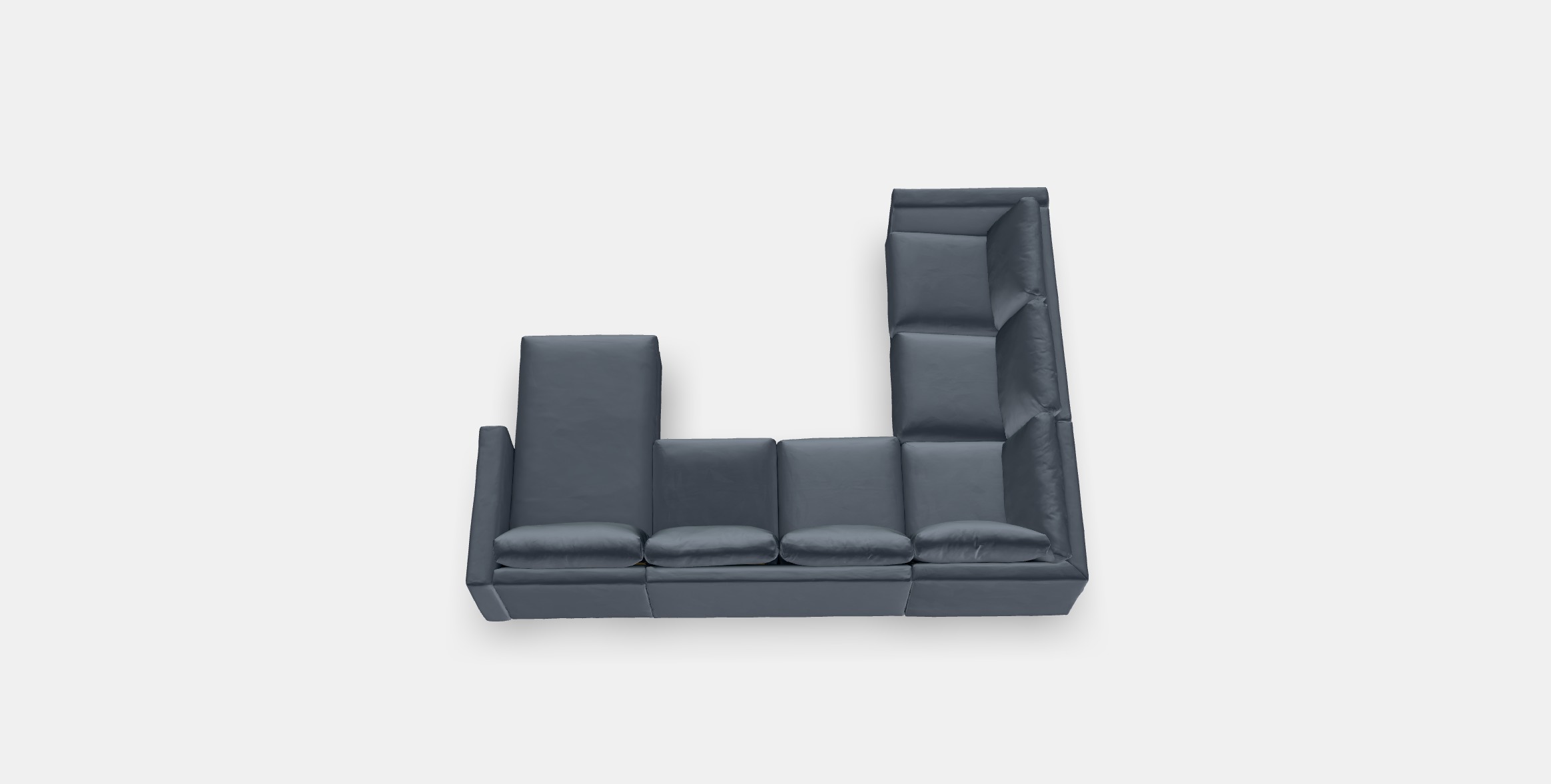 VIMLE Corner sofa 5-seat 5 Low-poly 3D model_3