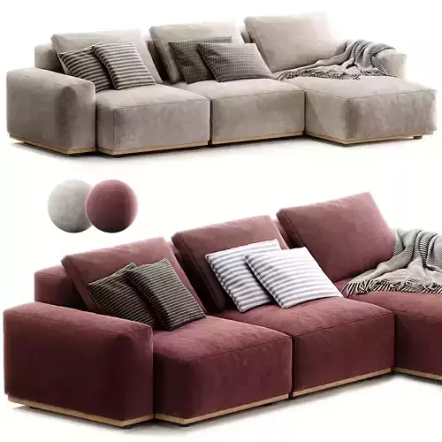Quinten 3 Piece Chaise Sectional
