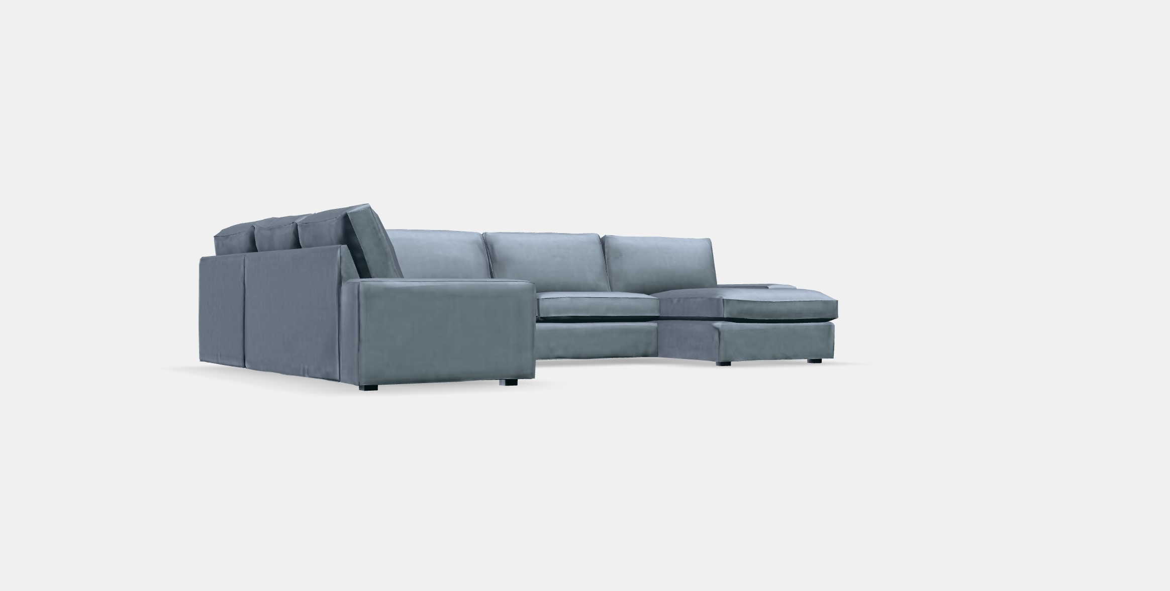 KIVIK Corner sofa 6-seat w chaise longue Low-poly 3D model_9