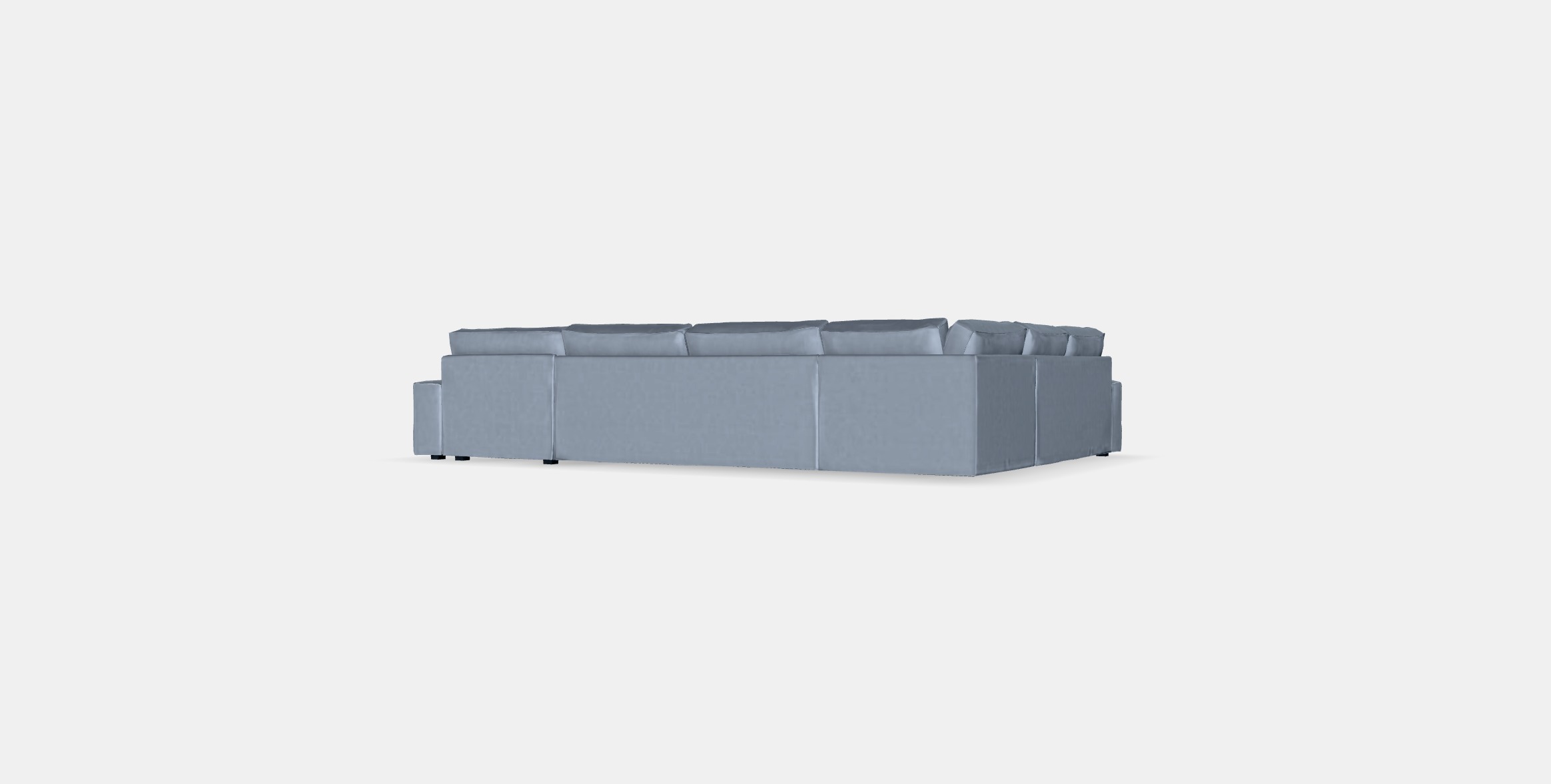 KIVIK Corner sofa 6-seat w chaise longue Low-poly 3D model_5