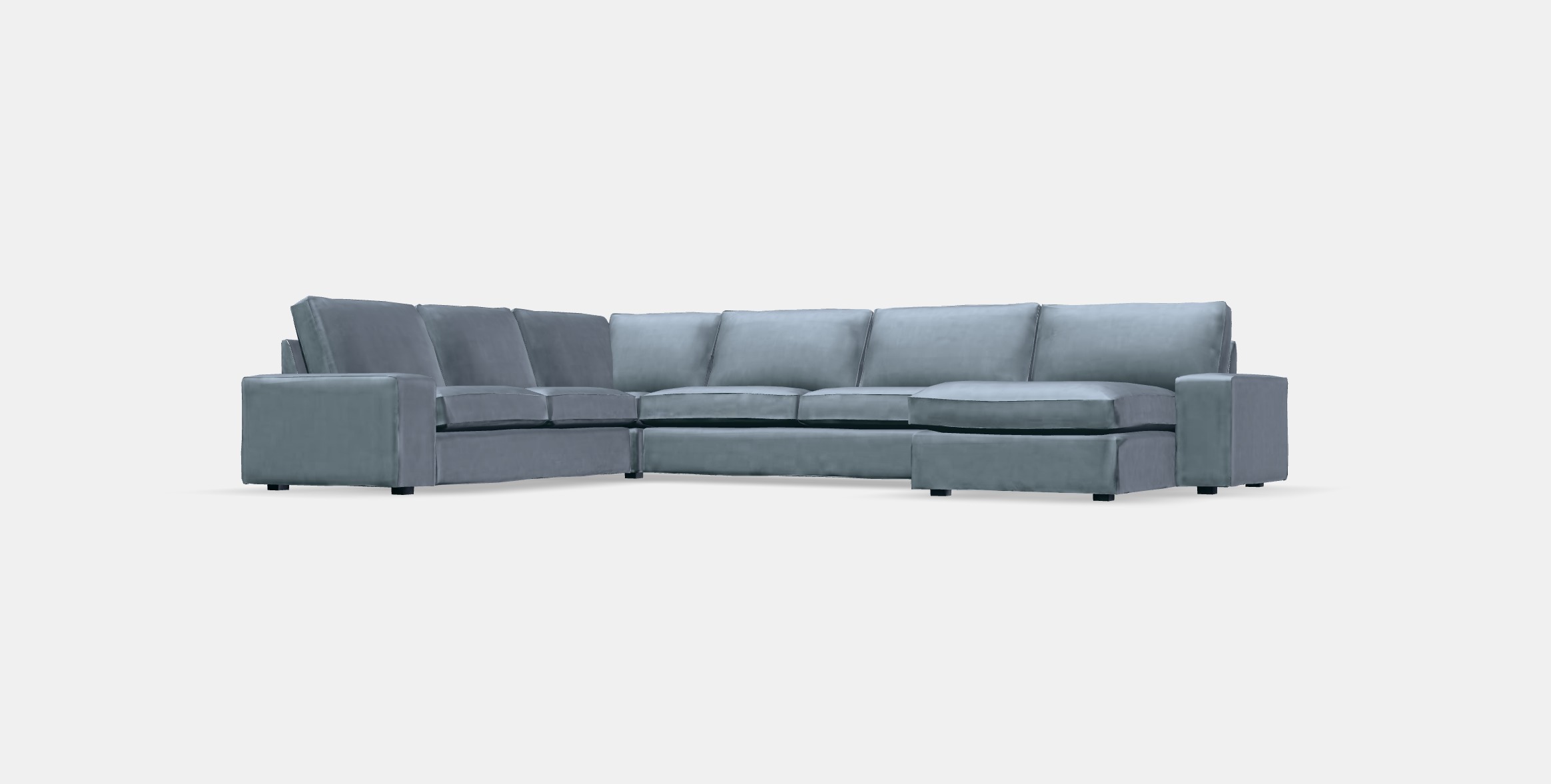 KIVIK Corner sofa 6-seat w chaise longue Low-poly 3D model_13