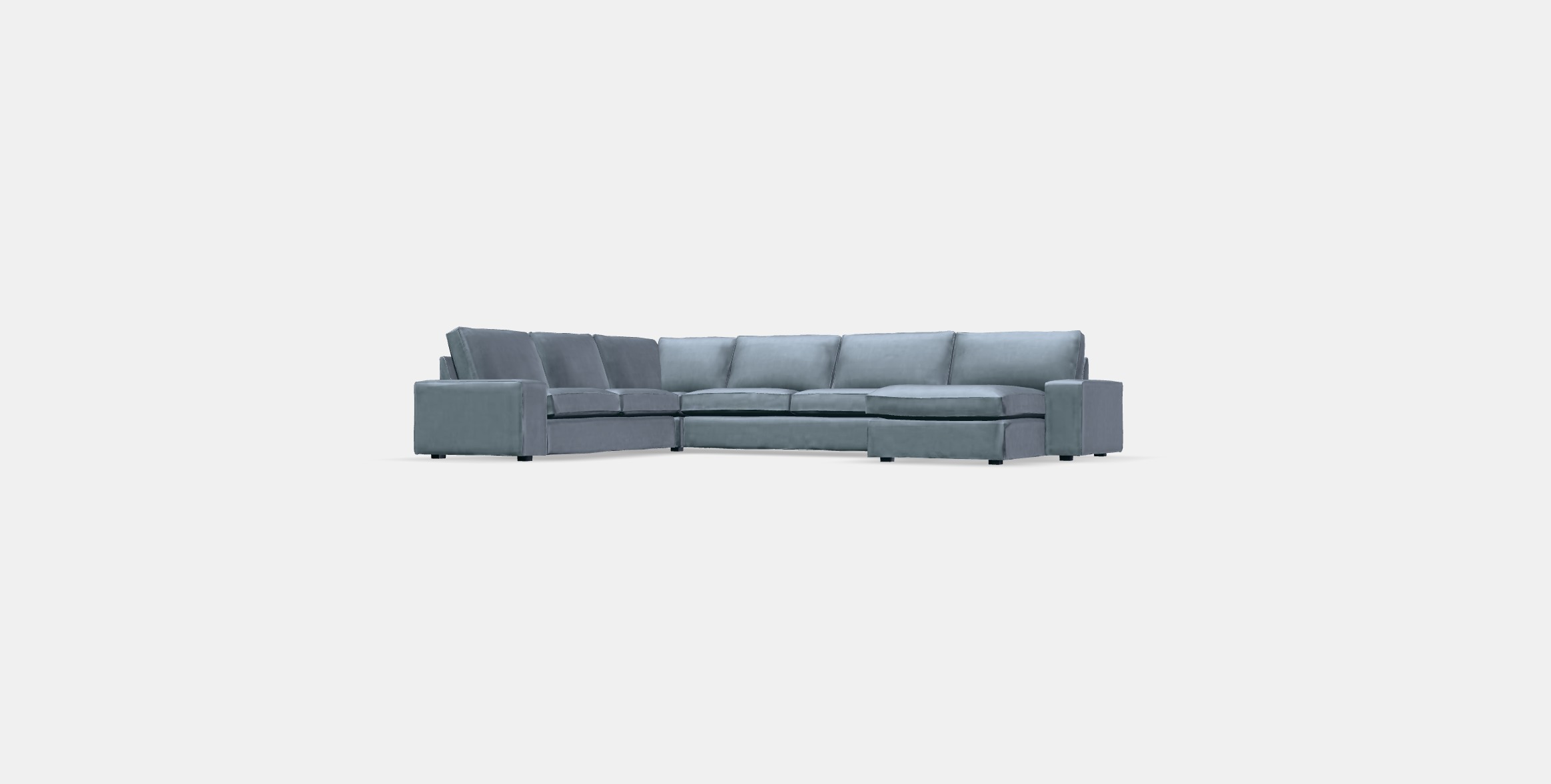 KIVIK Corner sofa 6-seat w chaise longue Low-poly 3D model_12