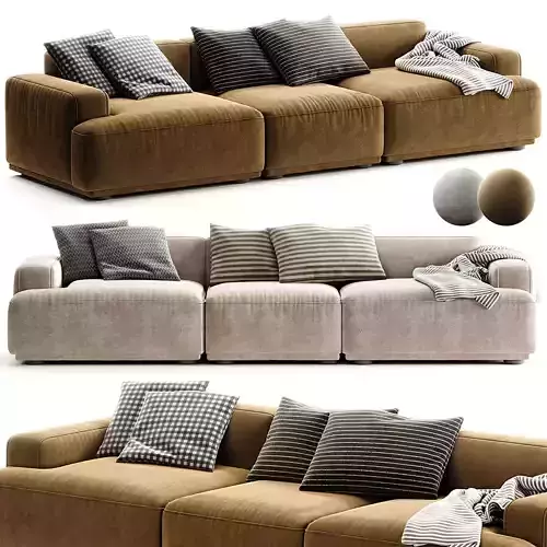 Connect Soft Modular Sofa 3 Seater
