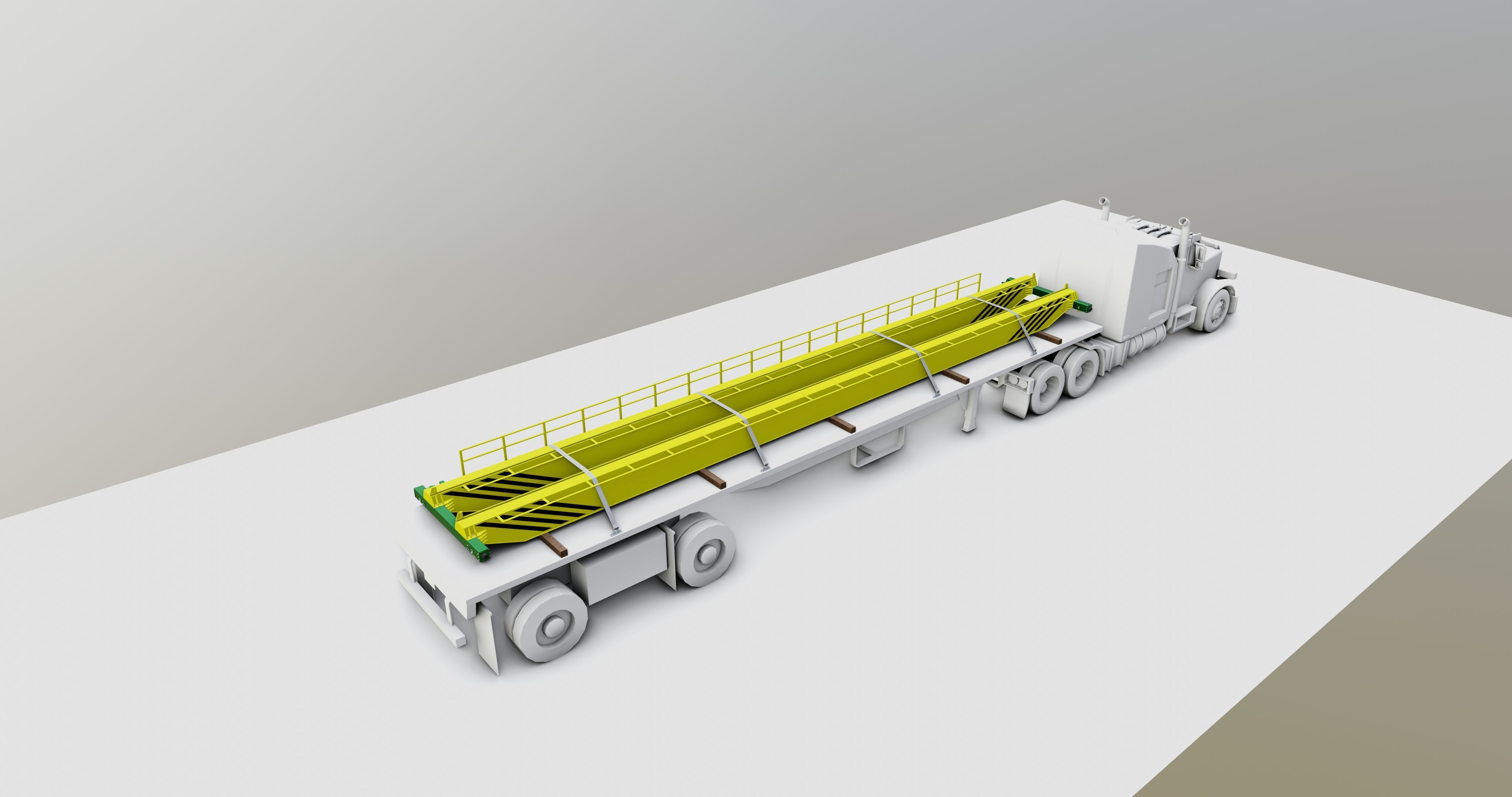 CARGO MODELS FOR TRUCK TRAILER-Overhead Crane Type-1 3D model_11