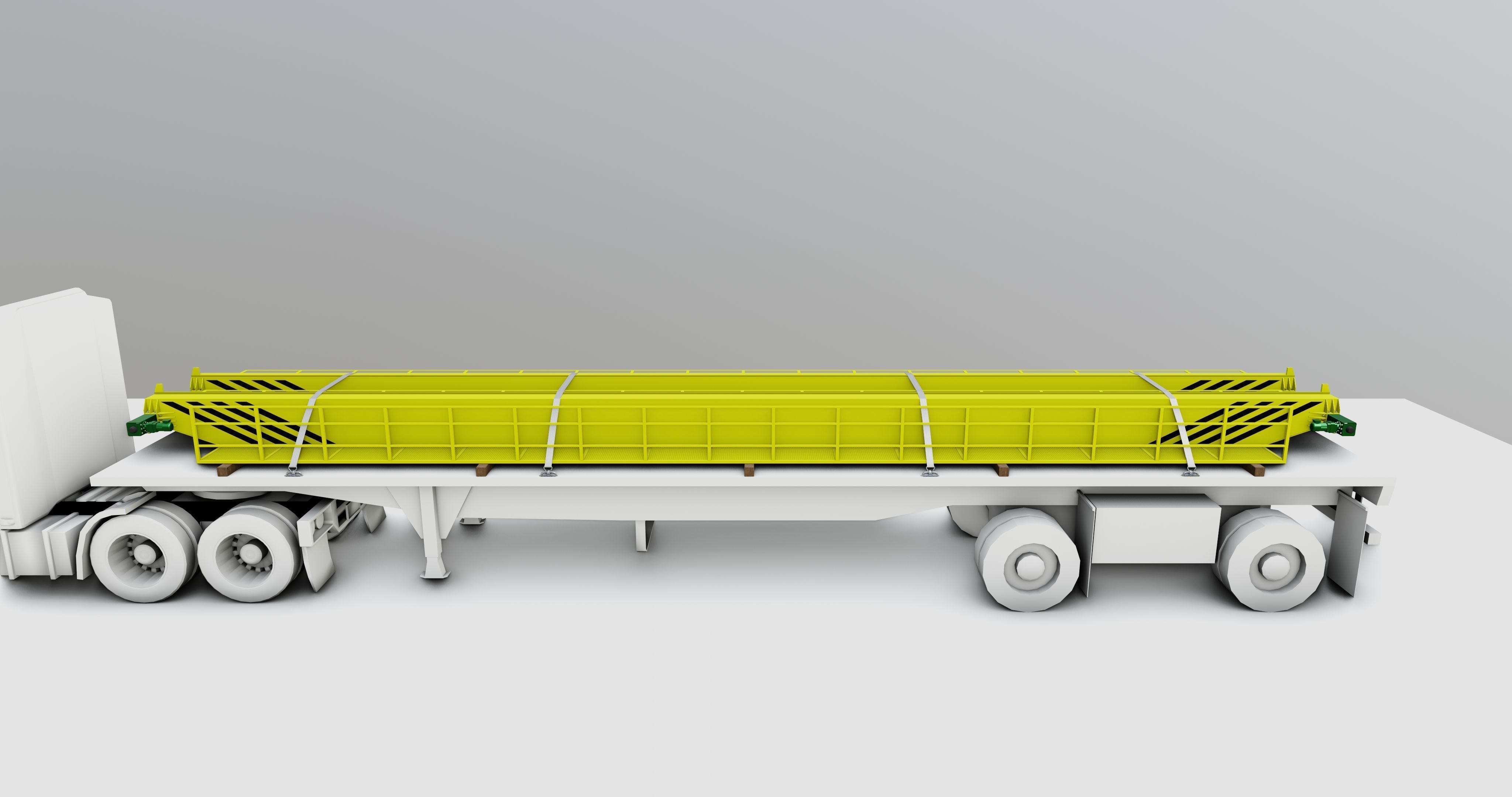 CARGO MODELS FOR TRUCK TRAILER-Overhead Crane Type-1 3D model_19