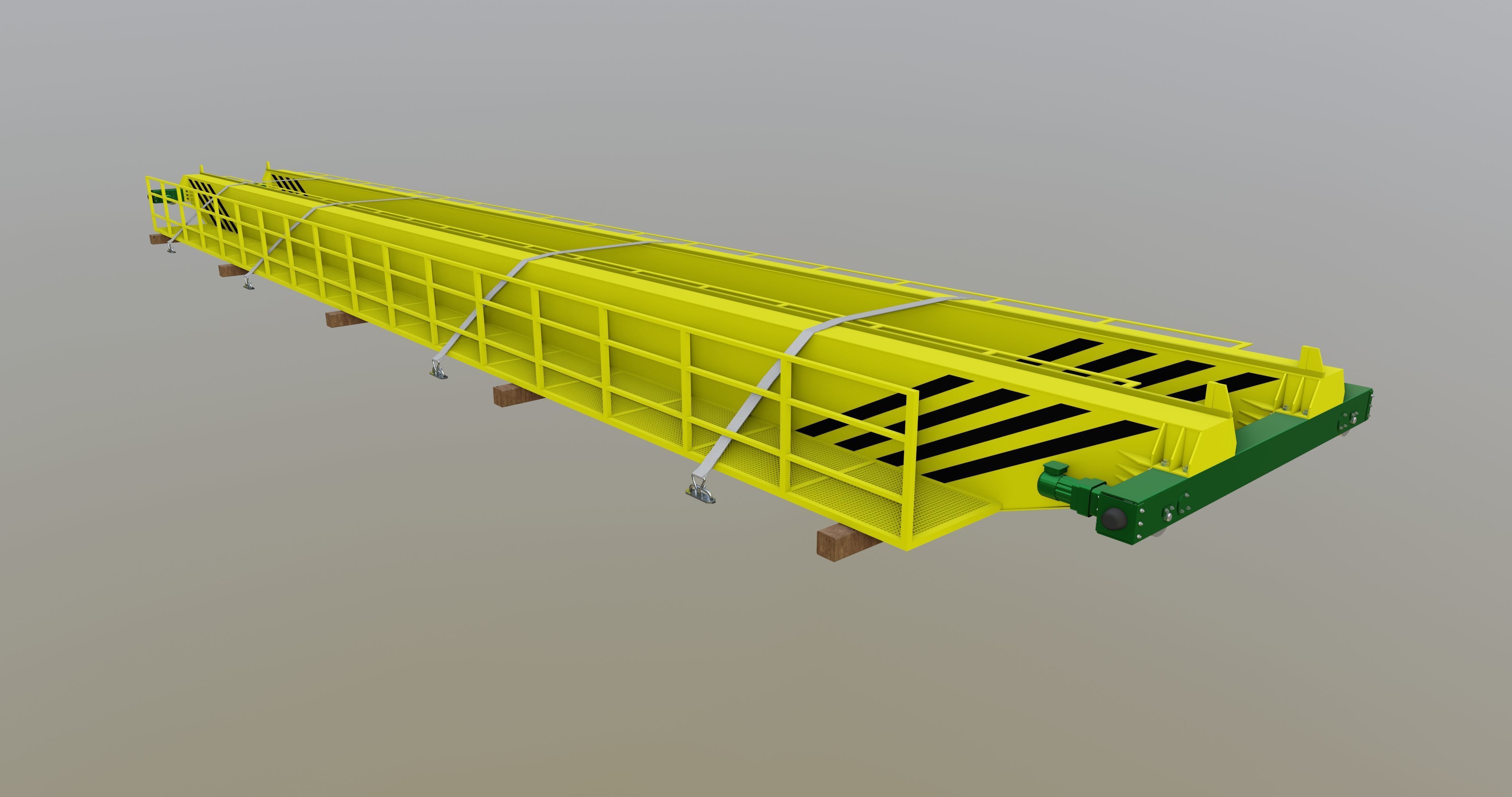 CARGO MODELS FOR TRUCK TRAILER-Overhead Crane Type-1 3D model_12