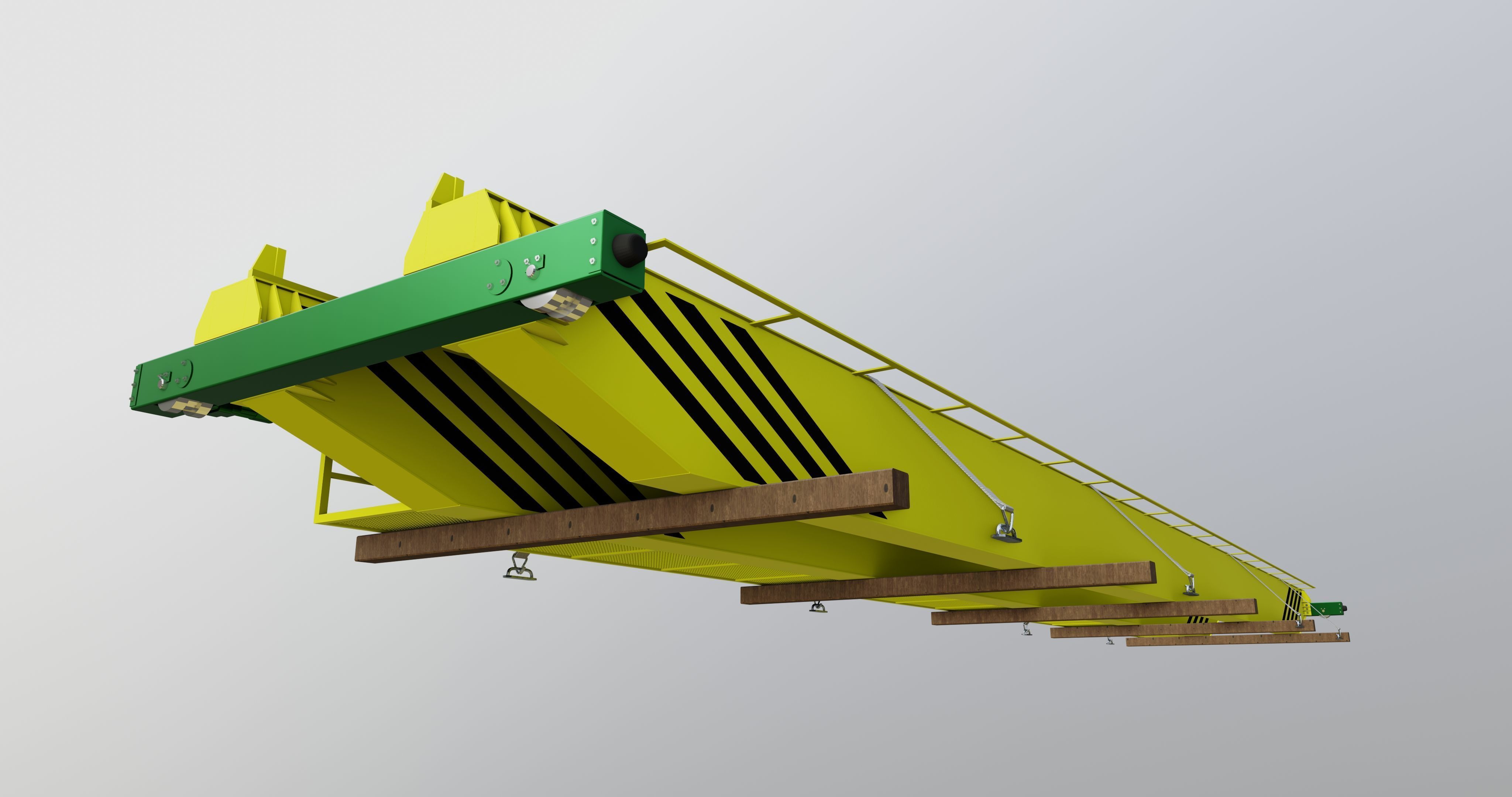 CARGO MODELS FOR TRUCK TRAILER-Overhead Crane Type-1 3D model_14