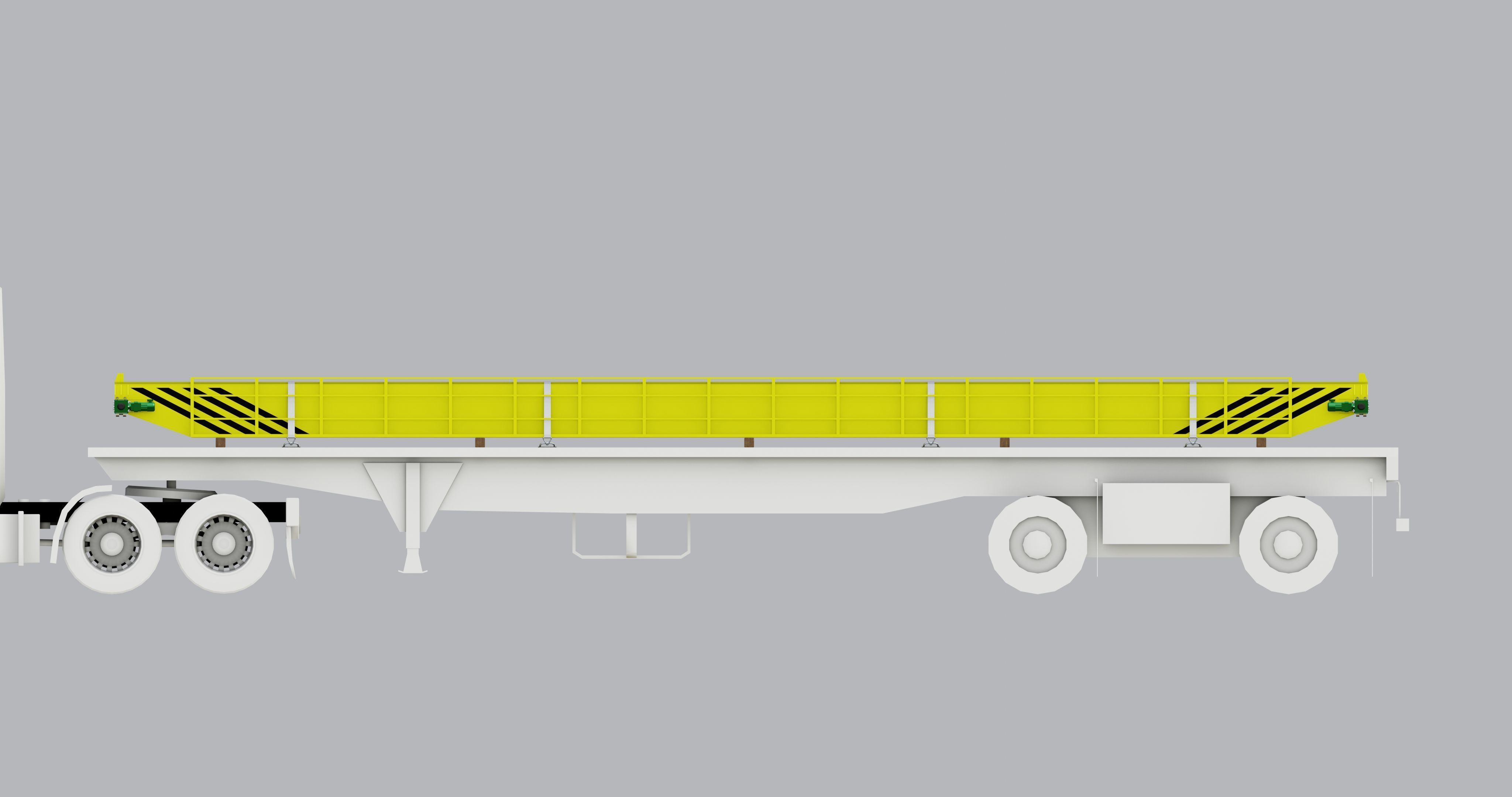 CARGO MODELS FOR TRUCK TRAILER-Overhead Crane Type-1 3D model_18