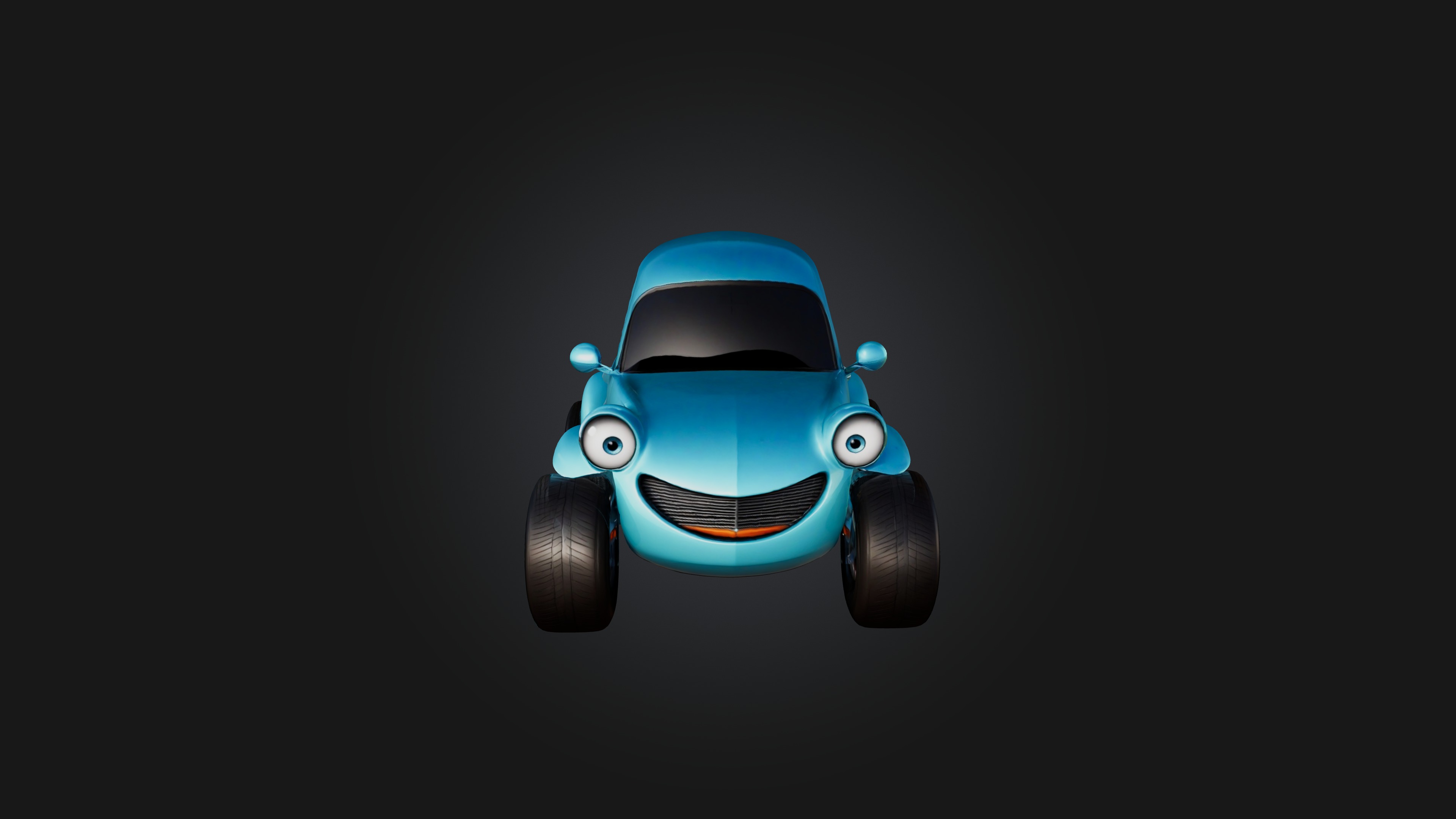 Cartoon Car 3D model_2