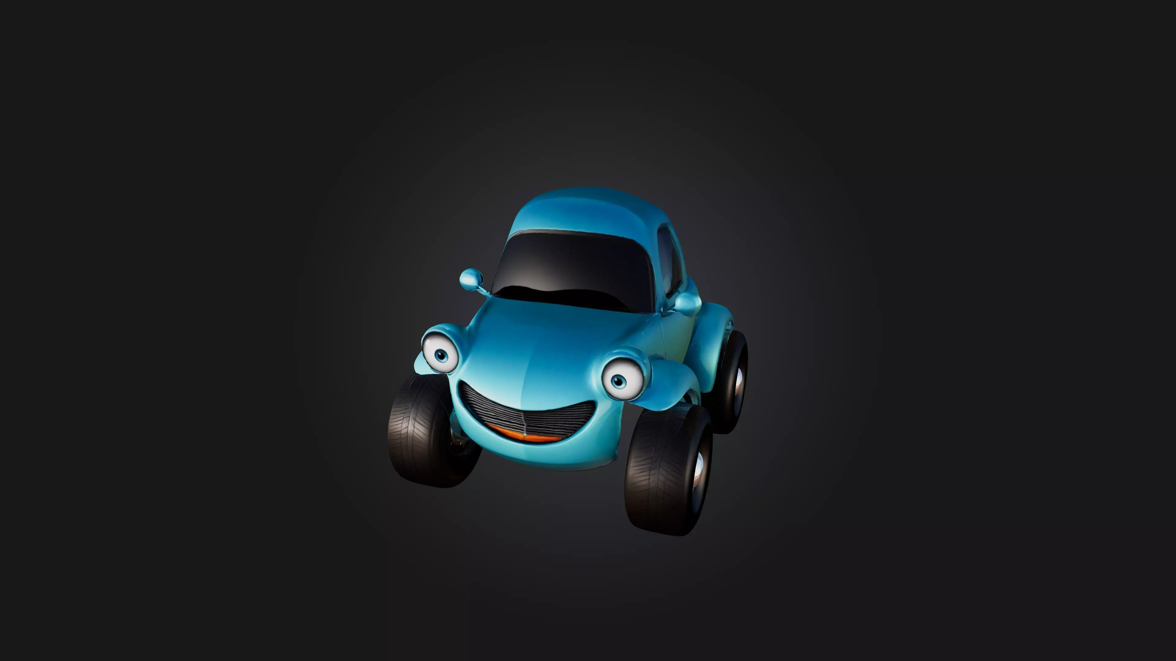 Cartoon Car 3D model_0