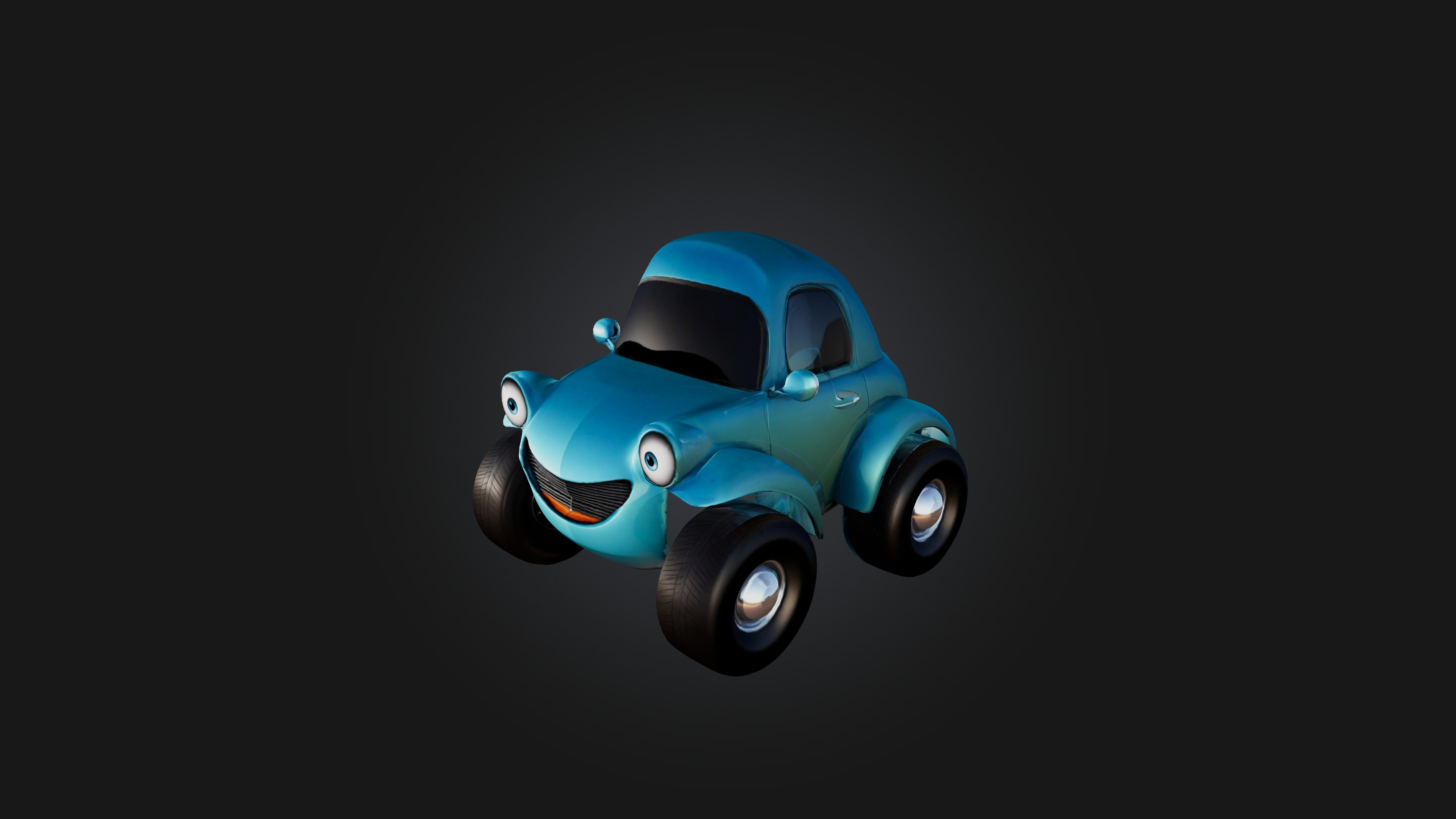 Cartoon Car 3D model_6