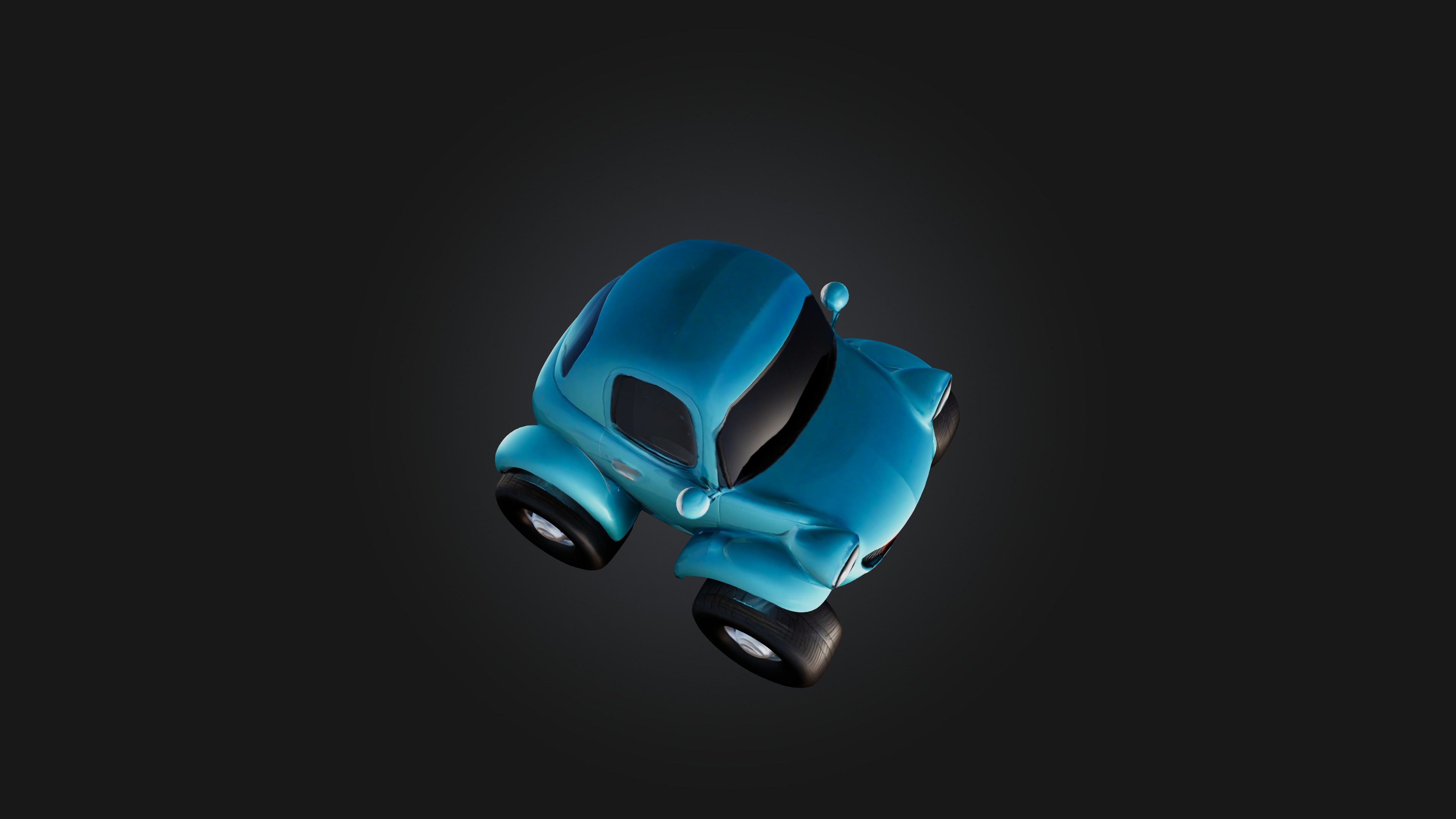 Cartoon Car 3D model_5
