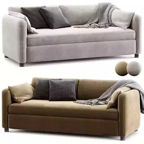 Bacall Curved Sofa 3D model