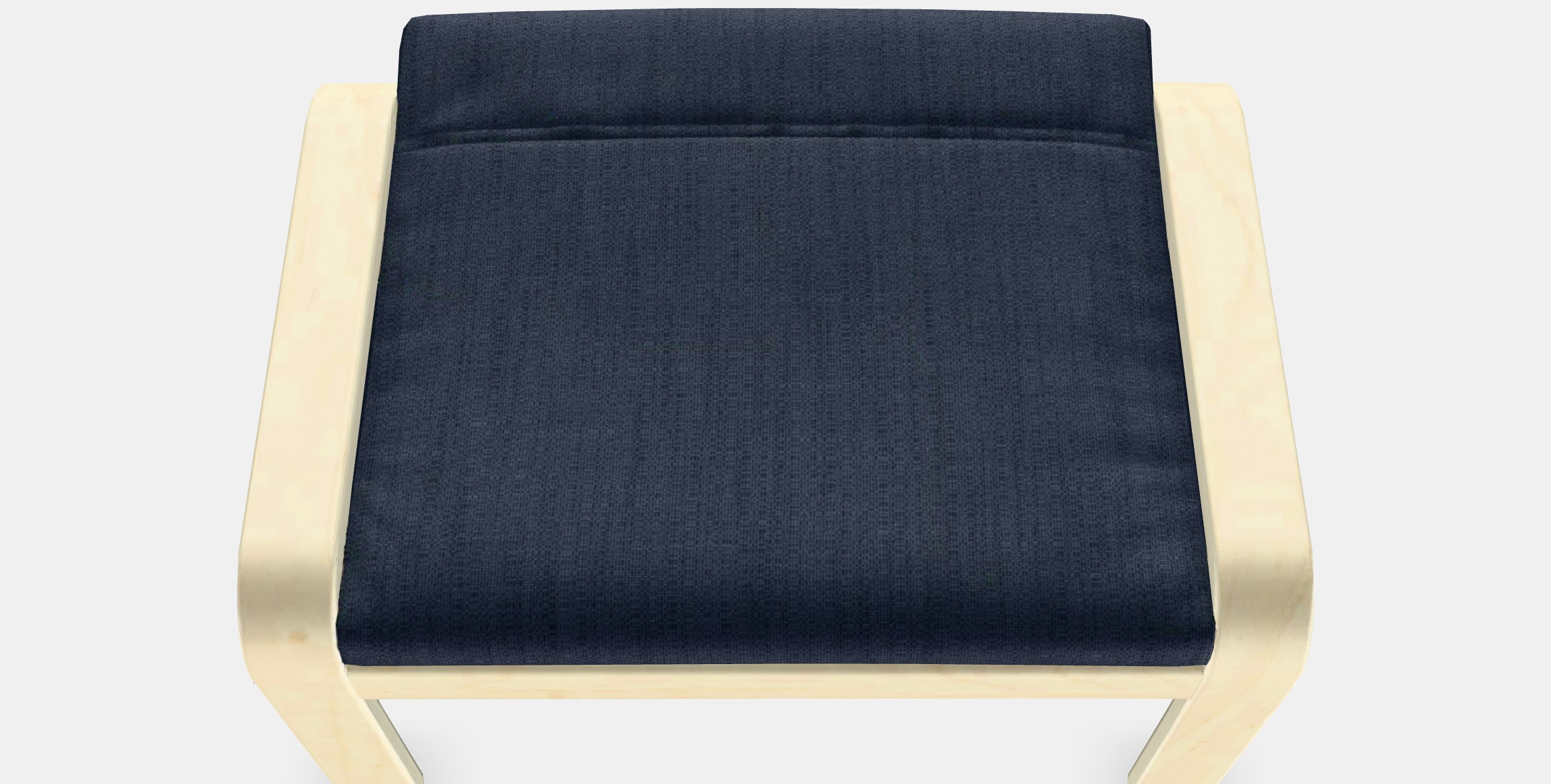 POANG Footstool 25 Low-poly 3D model_4