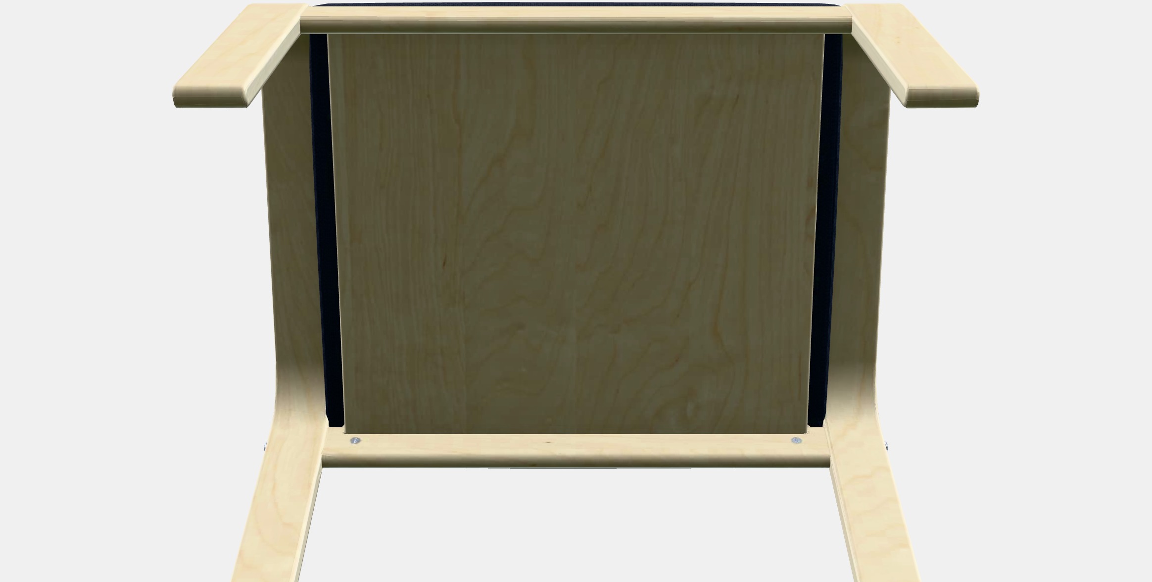 POANG Footstool 25 Low-poly 3D model_7