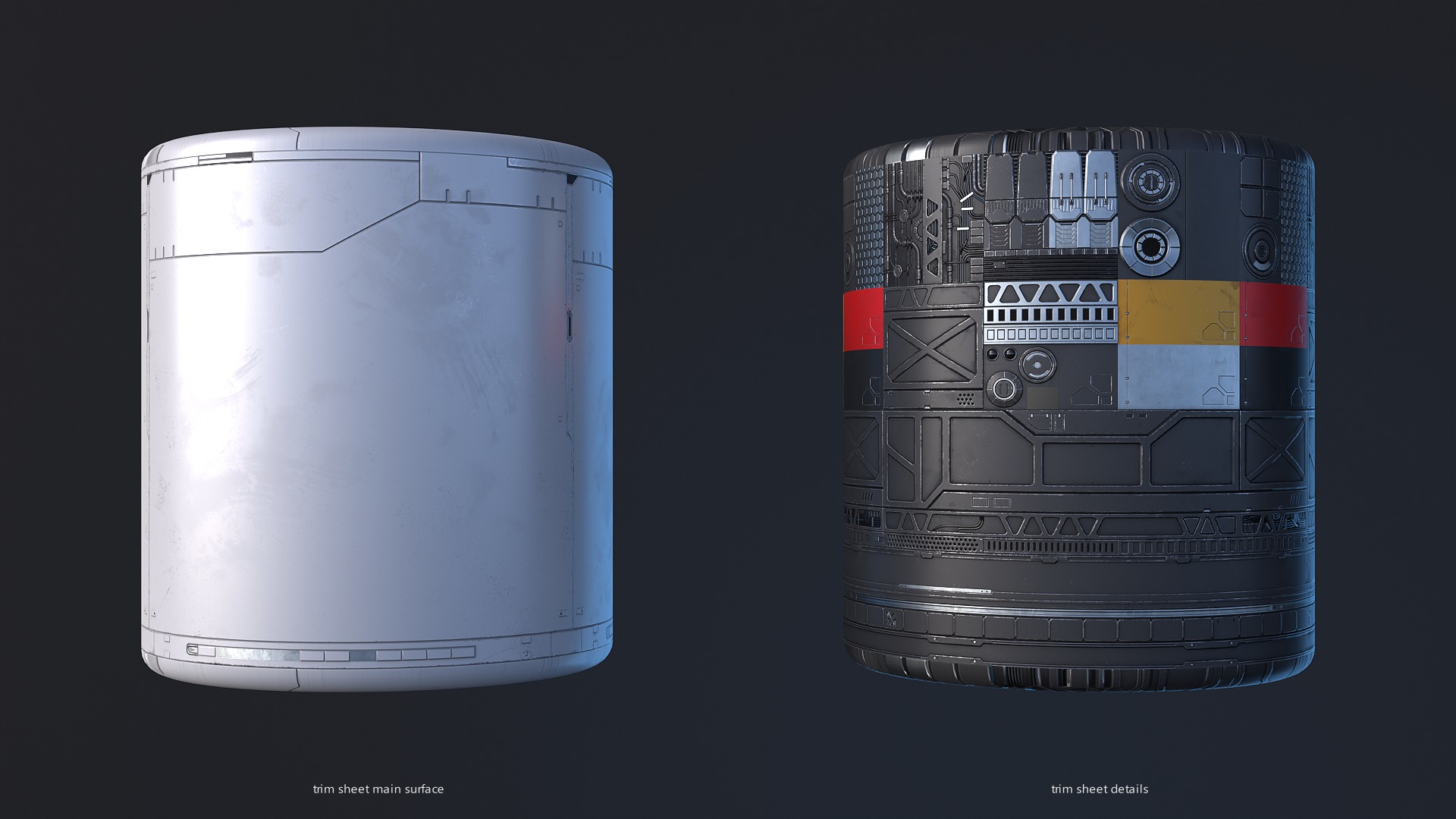 Spaceship Tank Low-poly 3D model_9