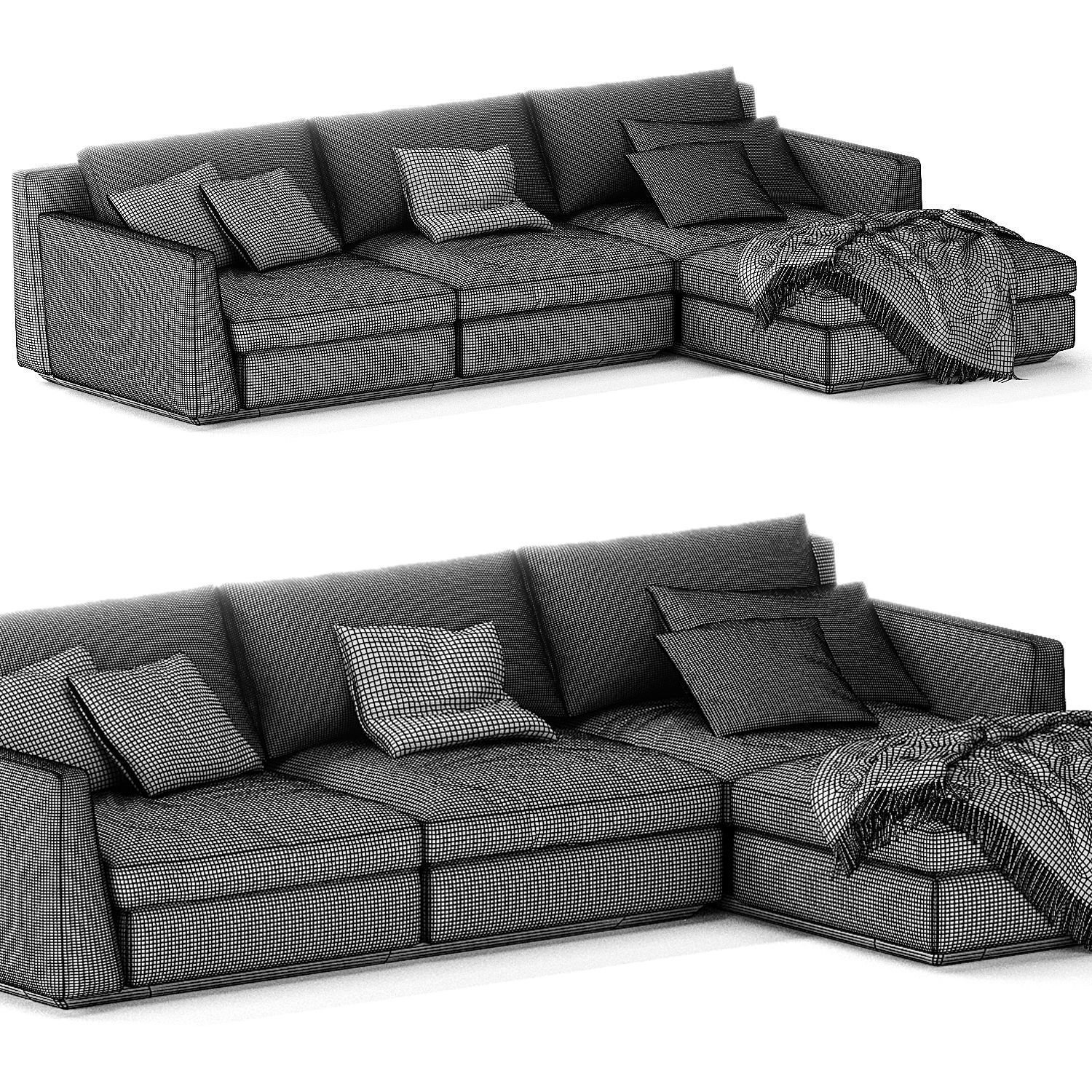 Ellington Sofa By Casamania Horm 3D model_4