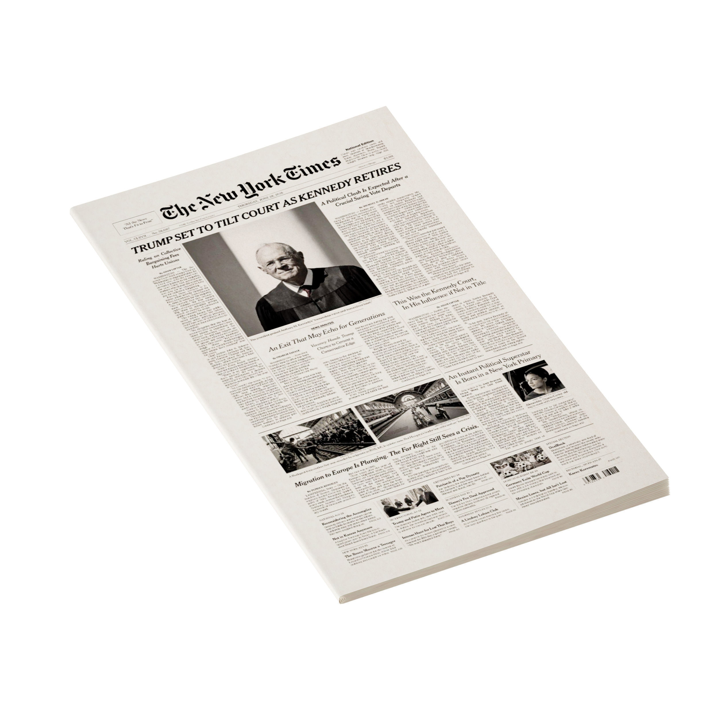Newspaper Newspapers The New York Times 3D model_4