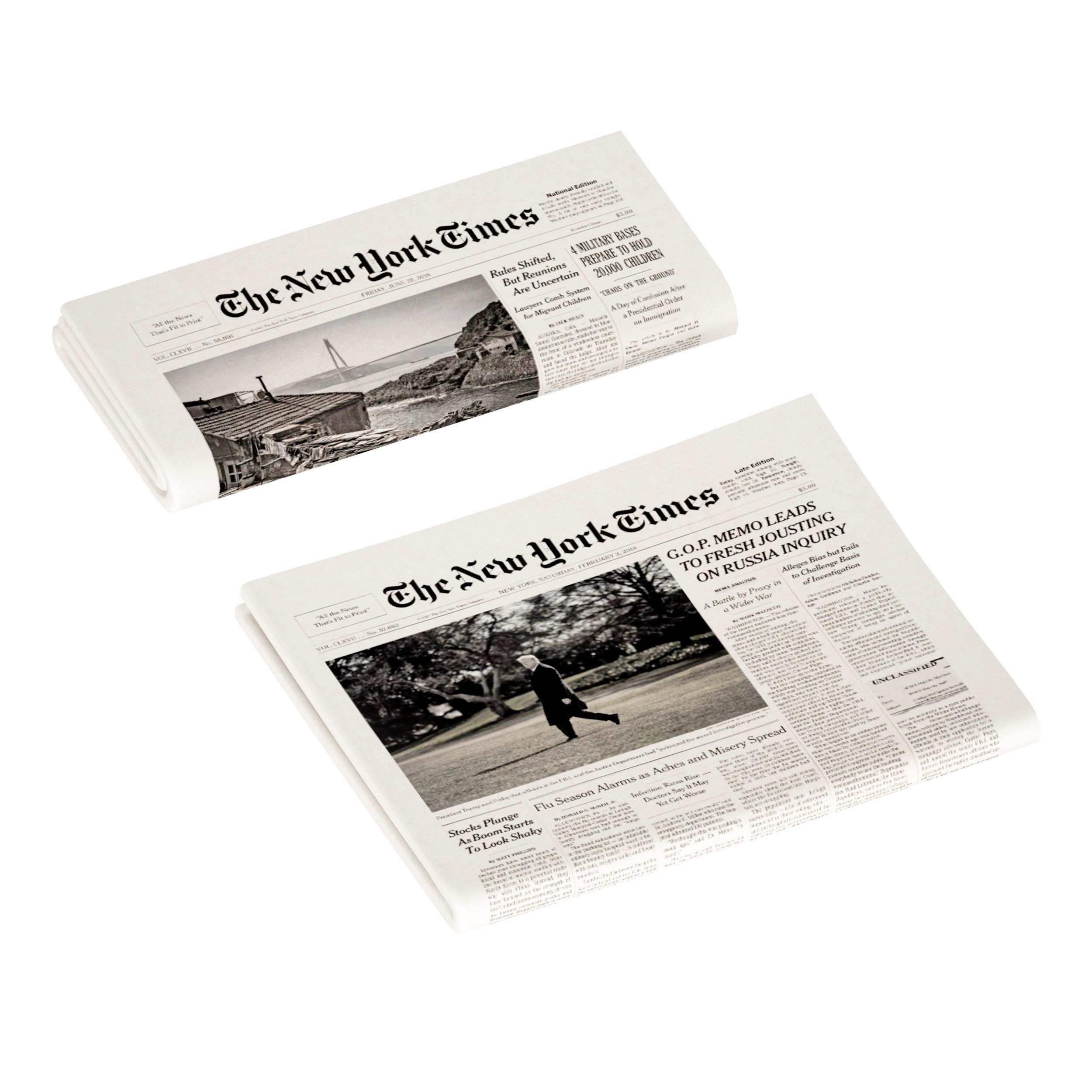 Newspaper Newspapers The New York Times 3D model_5