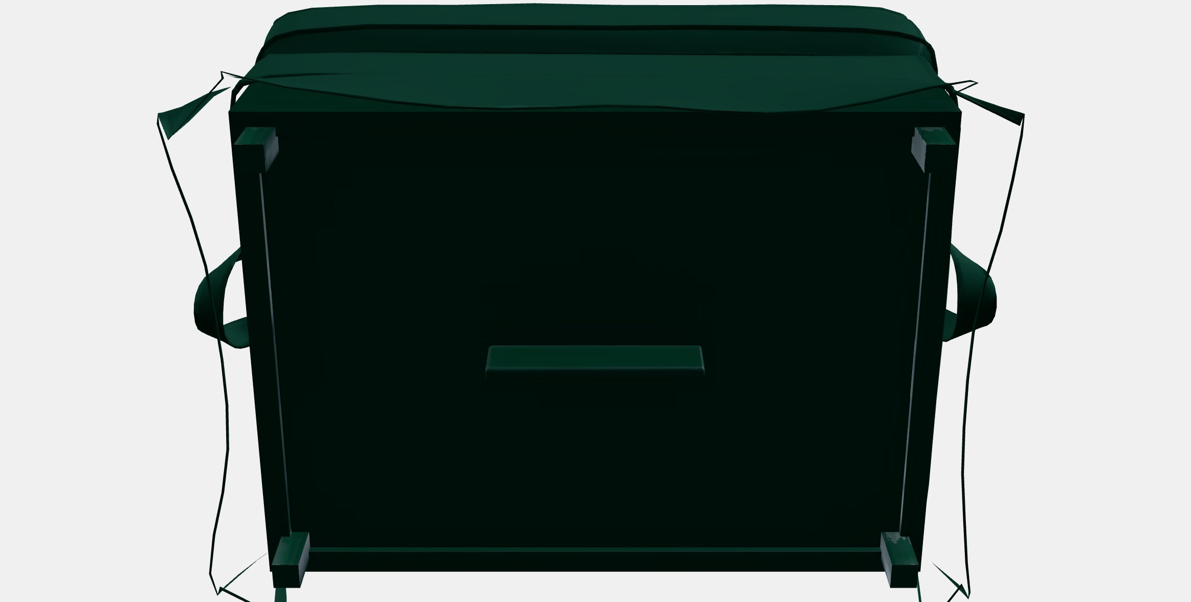 EKTORP Footstool 2 Low-poly 3D model_8