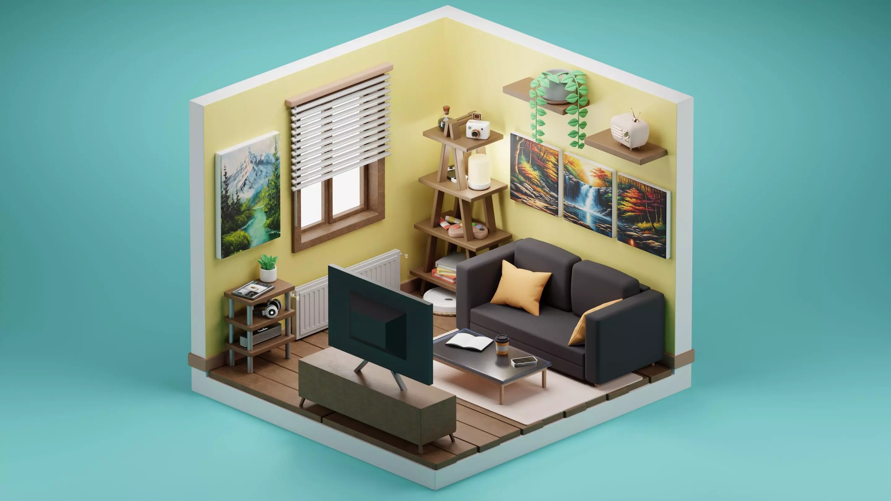 Living room 3D model_0