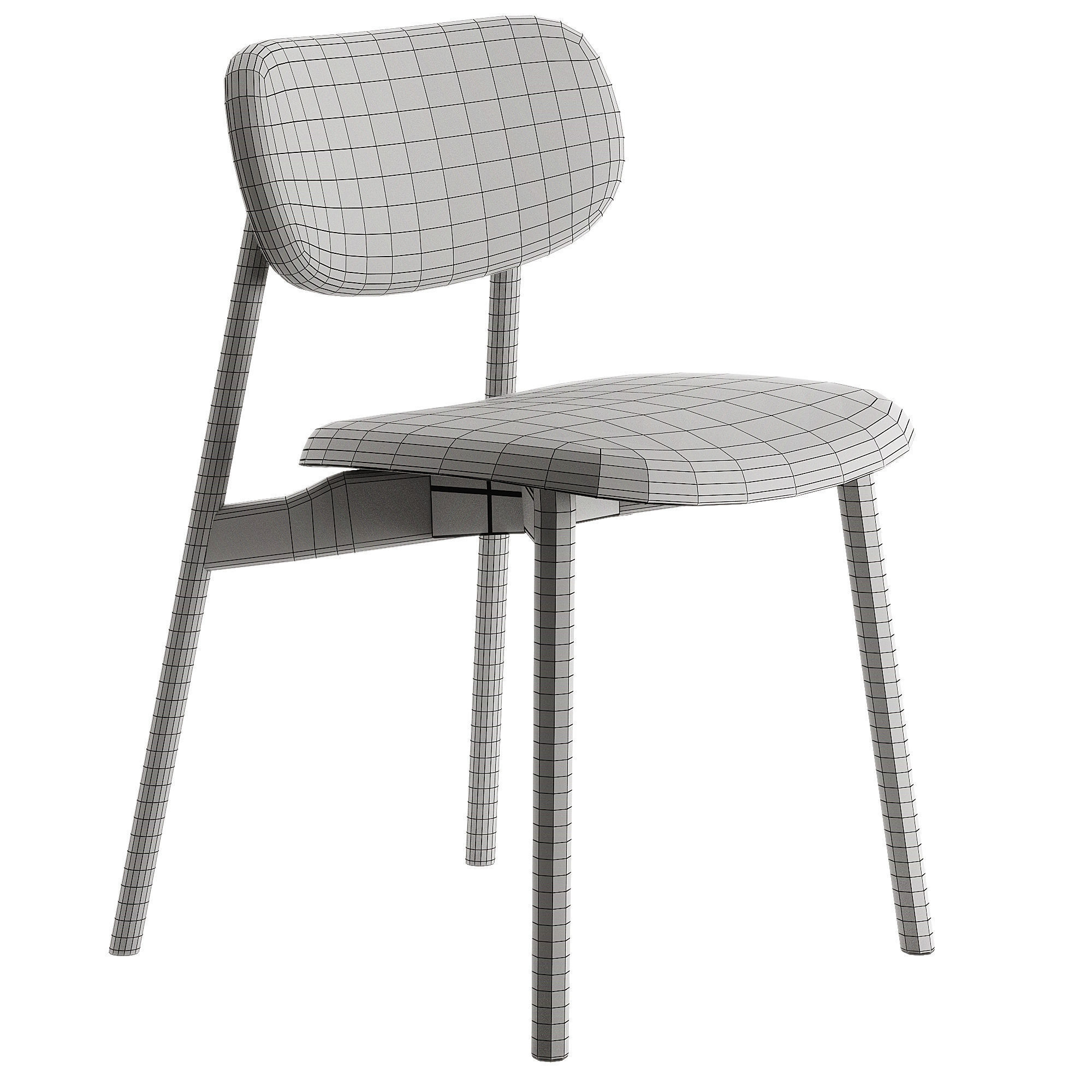 TWIST Chair By Novamobili 3D model_5