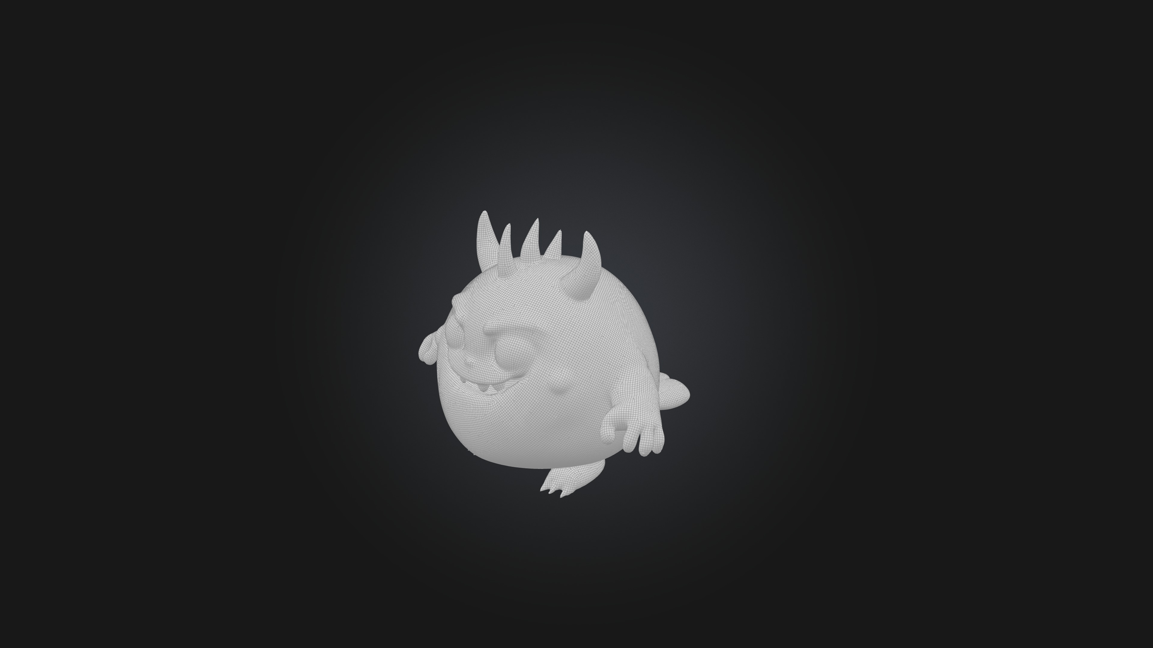 Cute monster 3D model_1