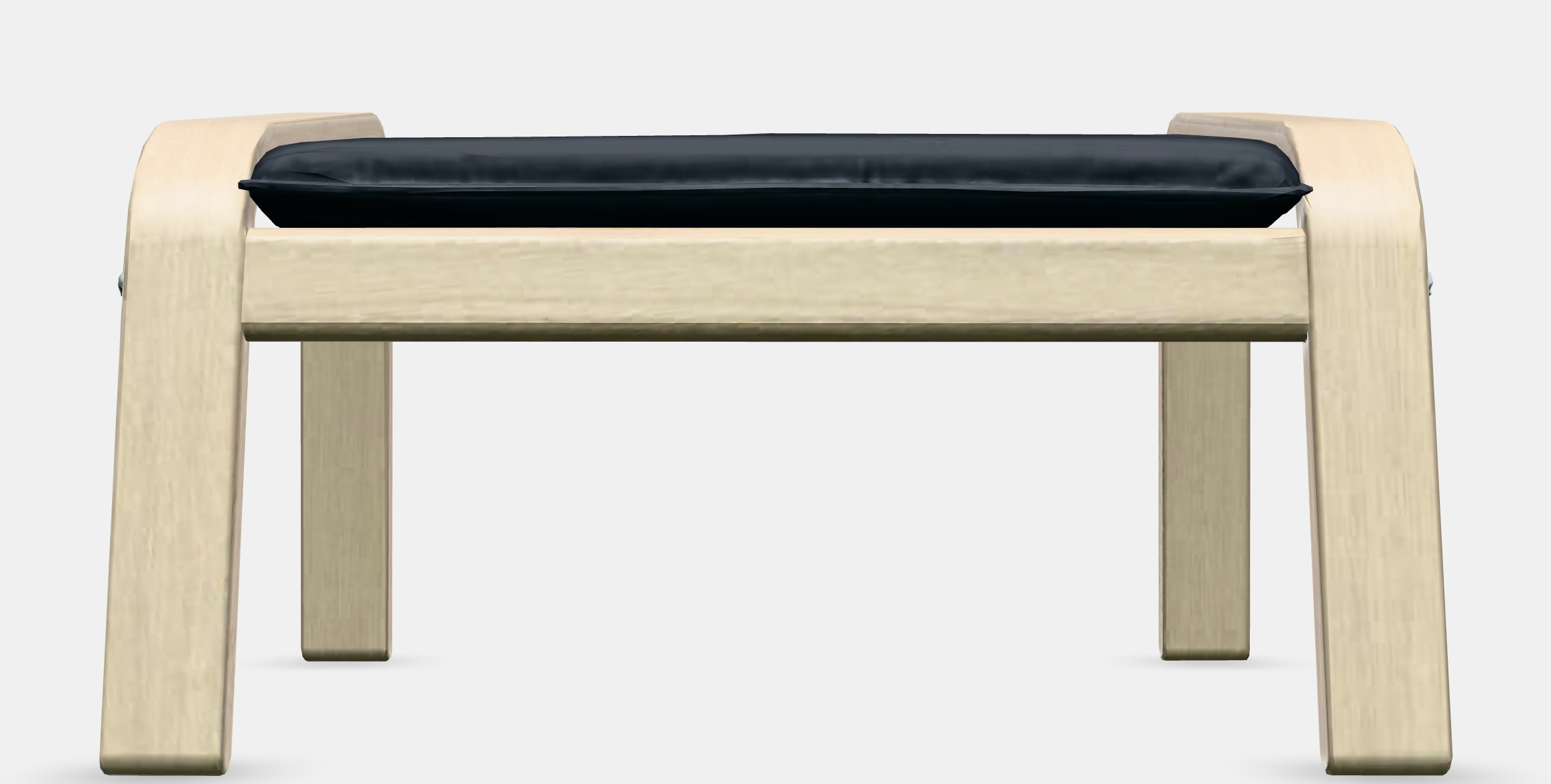 POANG Footstool 28 Low-poly 3D model_11