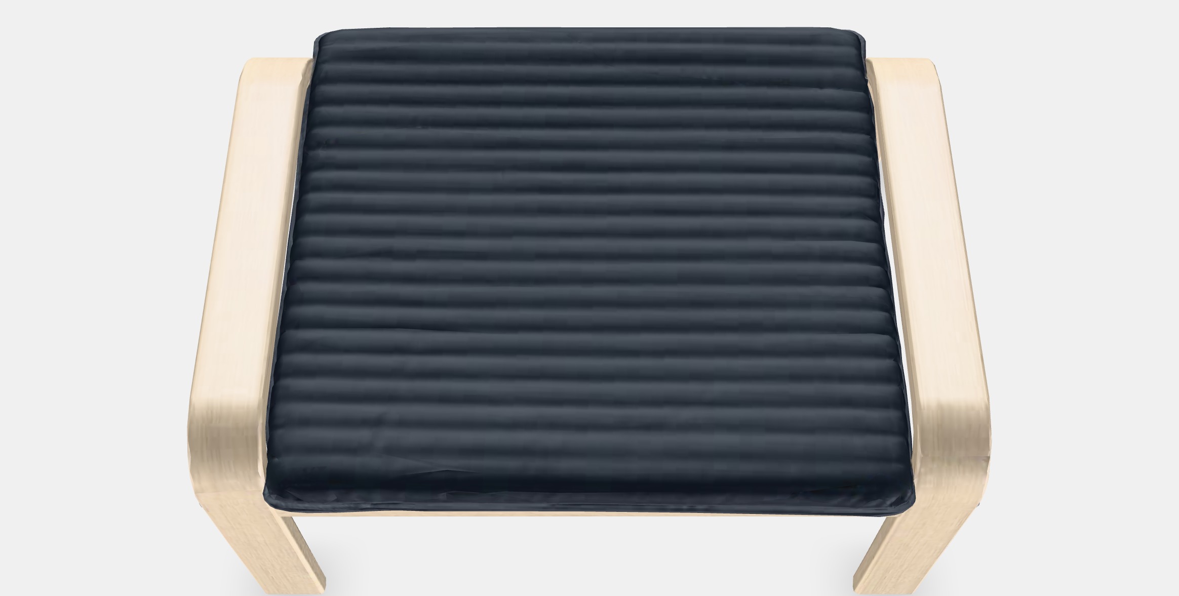 POANG Footstool 28 Low-poly 3D model_4