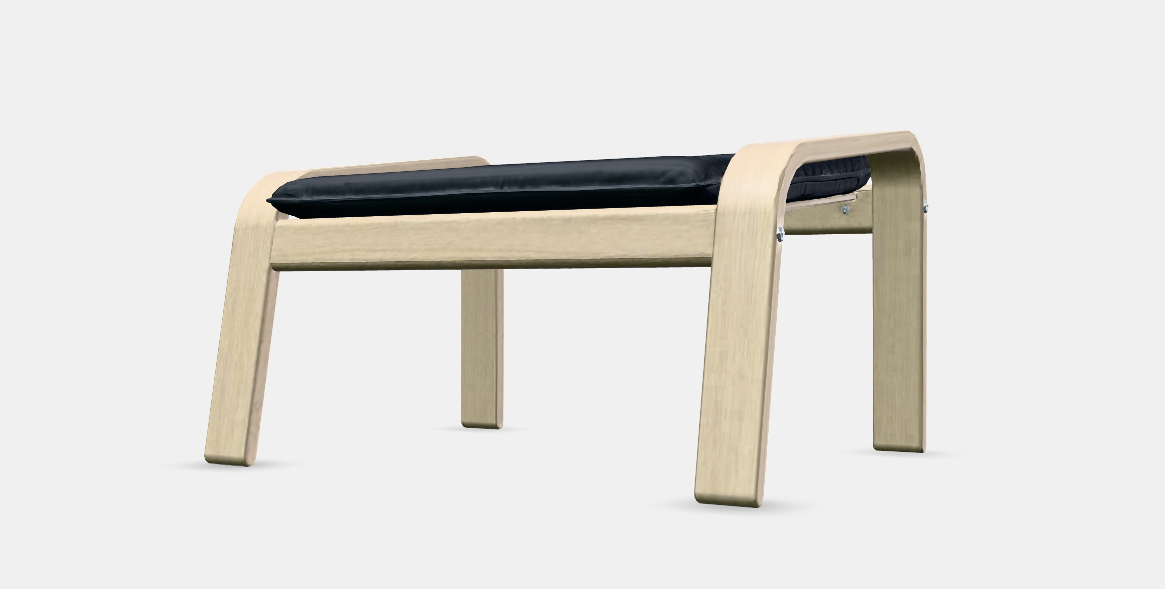 POANG Footstool 28 Low-poly 3D model_13