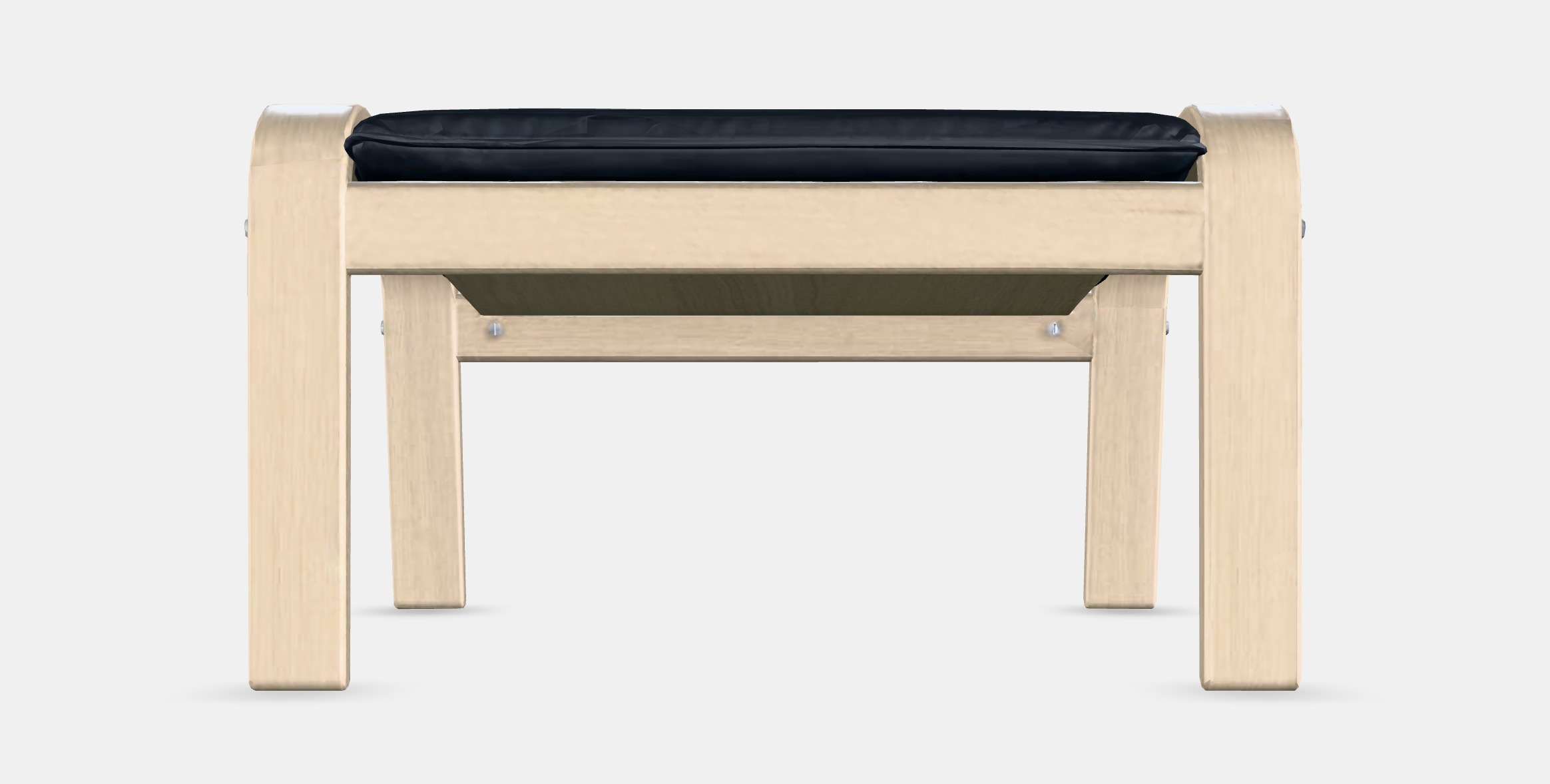 POANG Footstool 28 Low-poly 3D model_15