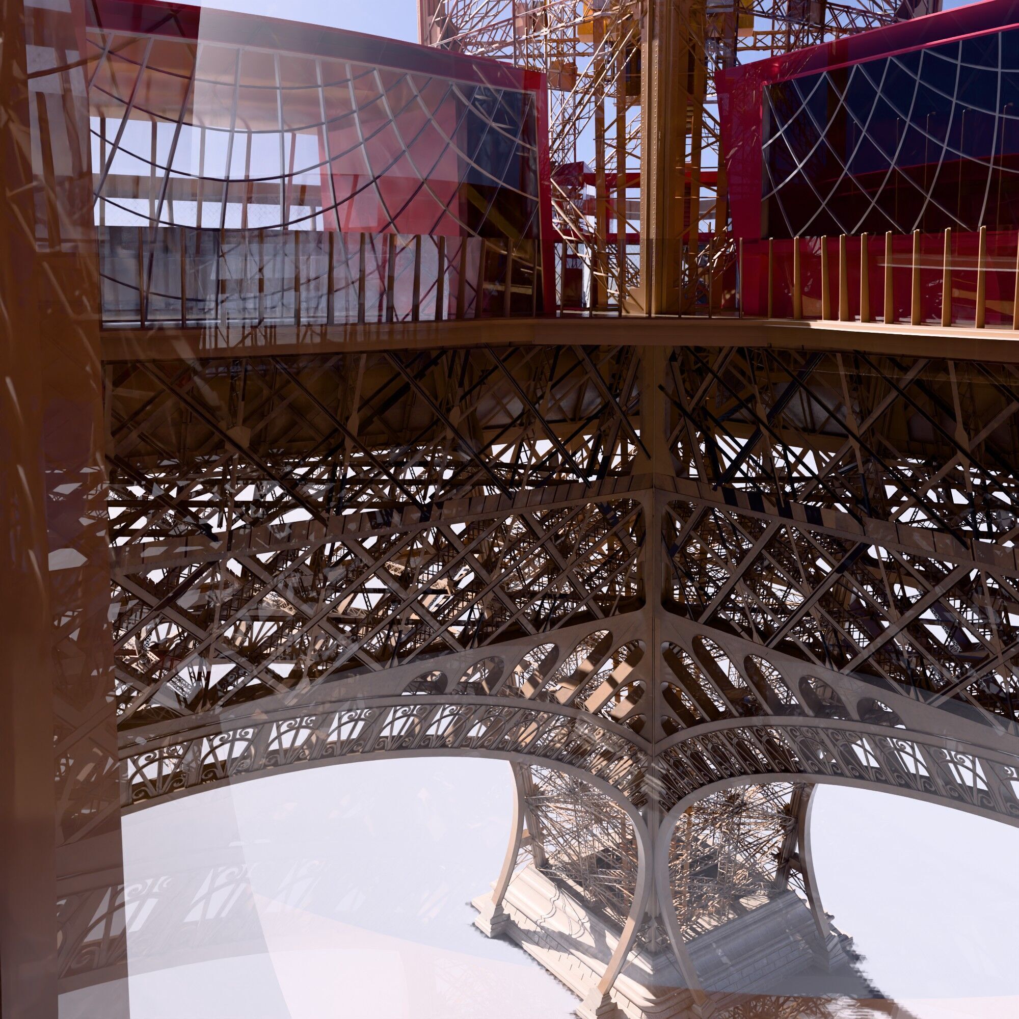 Eiffel Tower High detailed 3D model 3D model_19