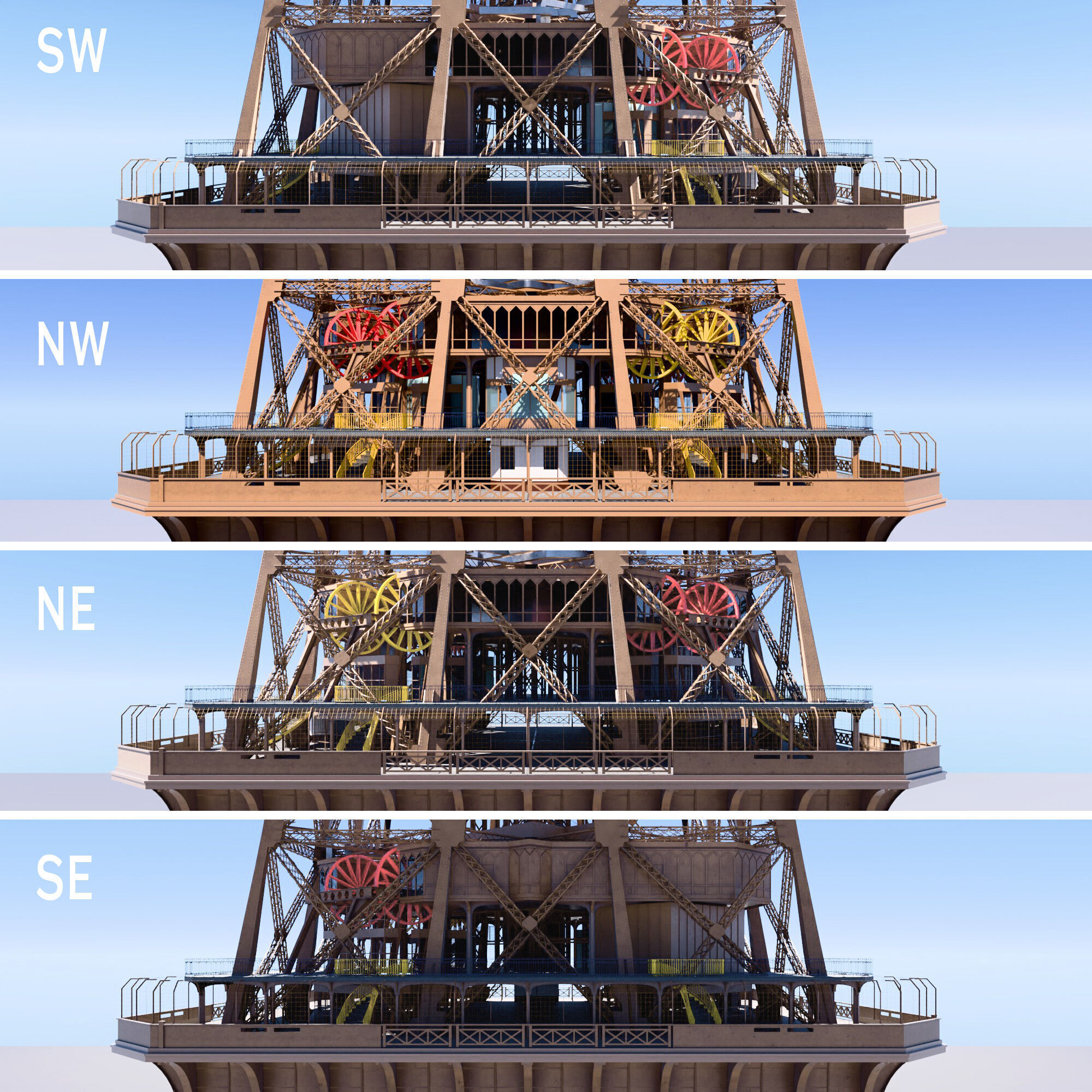 Eiffel Tower High detailed 3D model 3D model_21