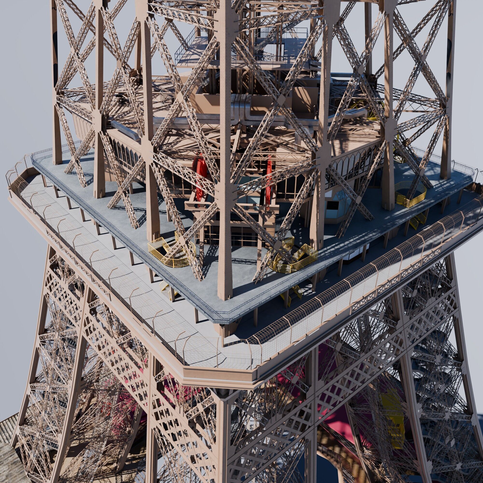 Eiffel Tower High detailed 3D model 3D model_14