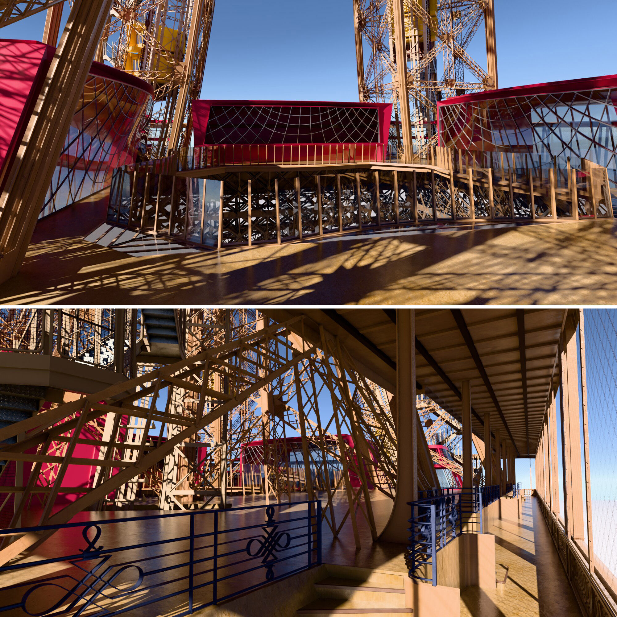 Eiffel Tower High detailed 3D model 3D model_20