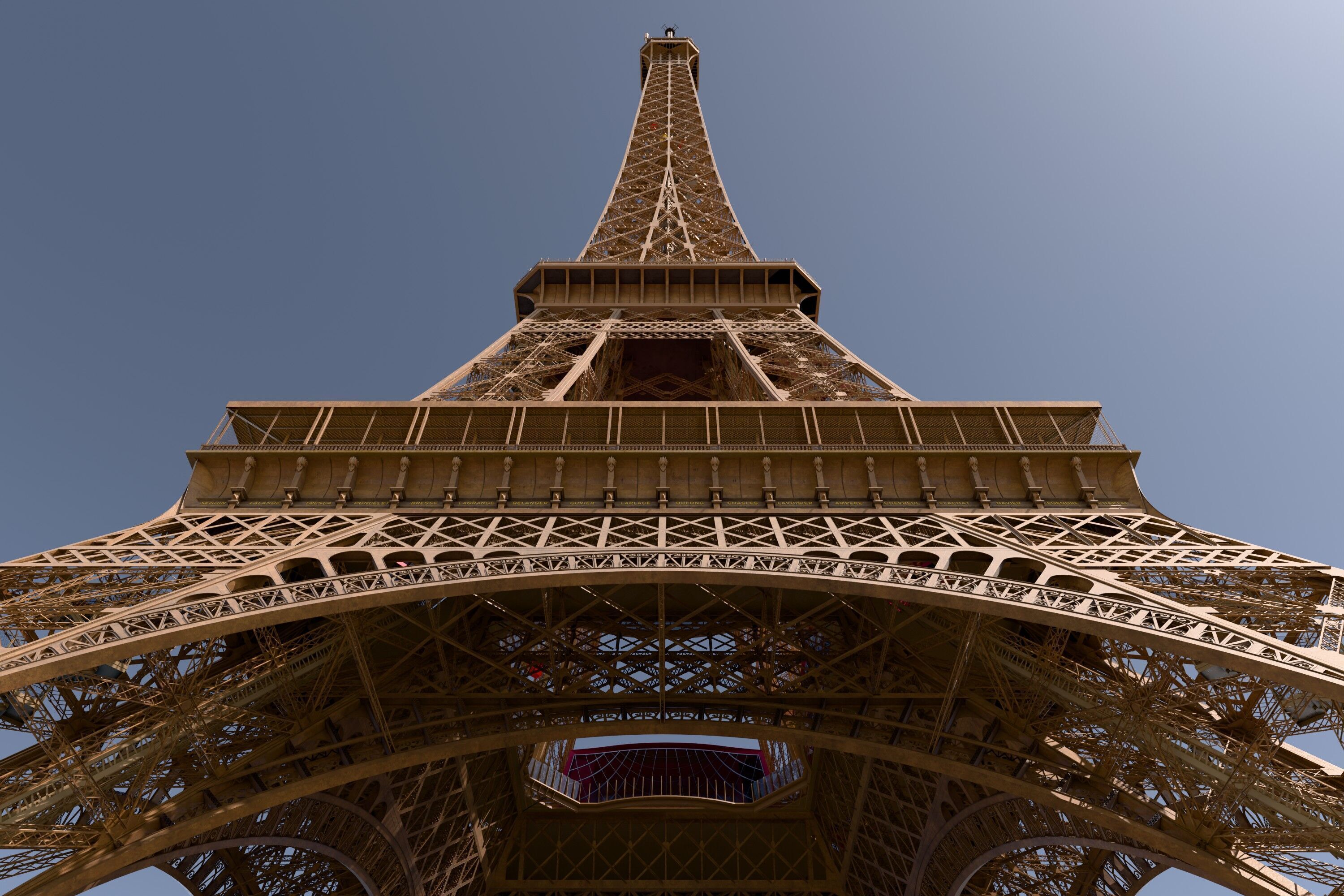 Eiffel Tower High detailed 3D model 3D model_1