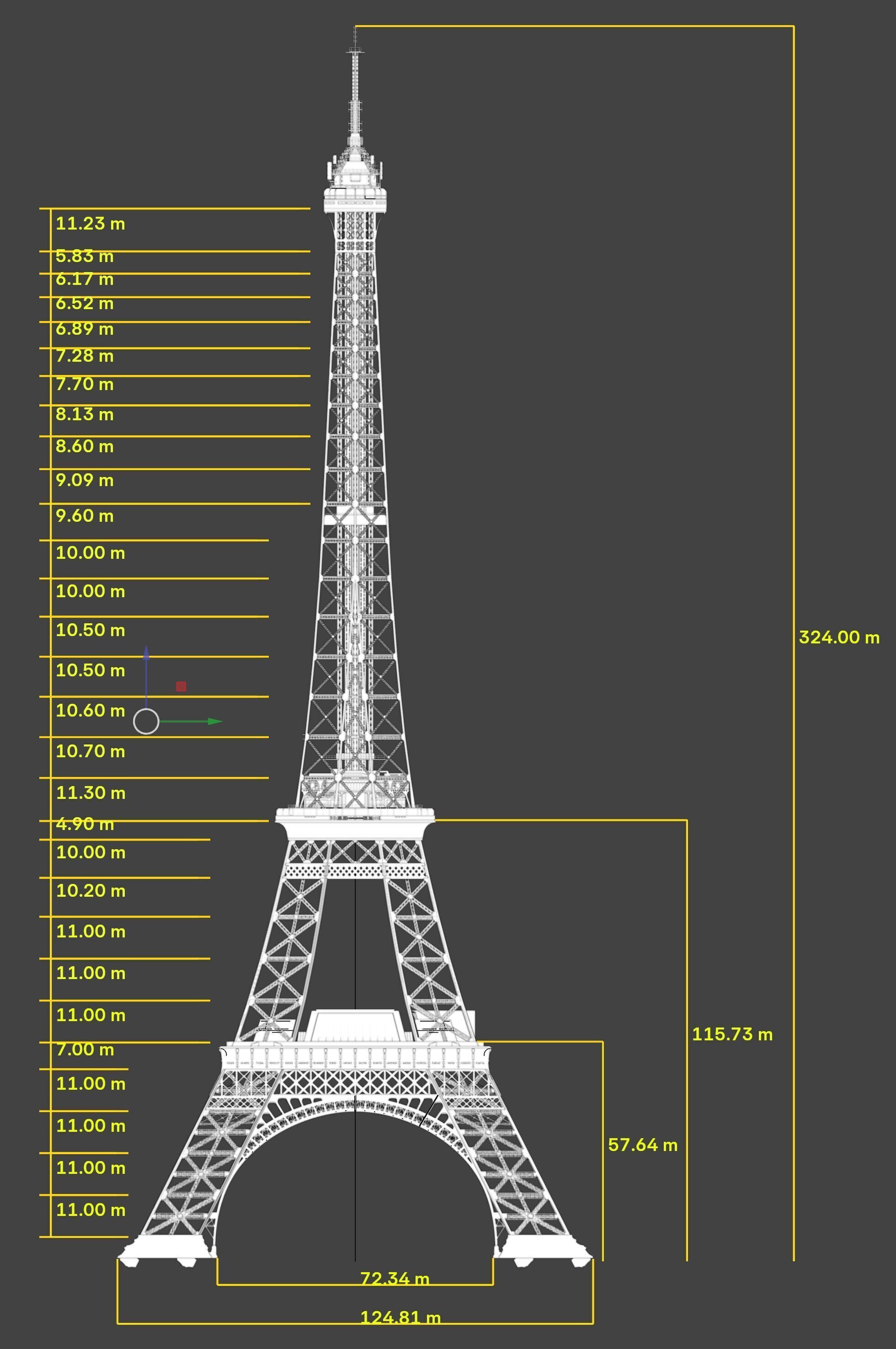 Eiffel Tower High detailed 3D model 3D model_27