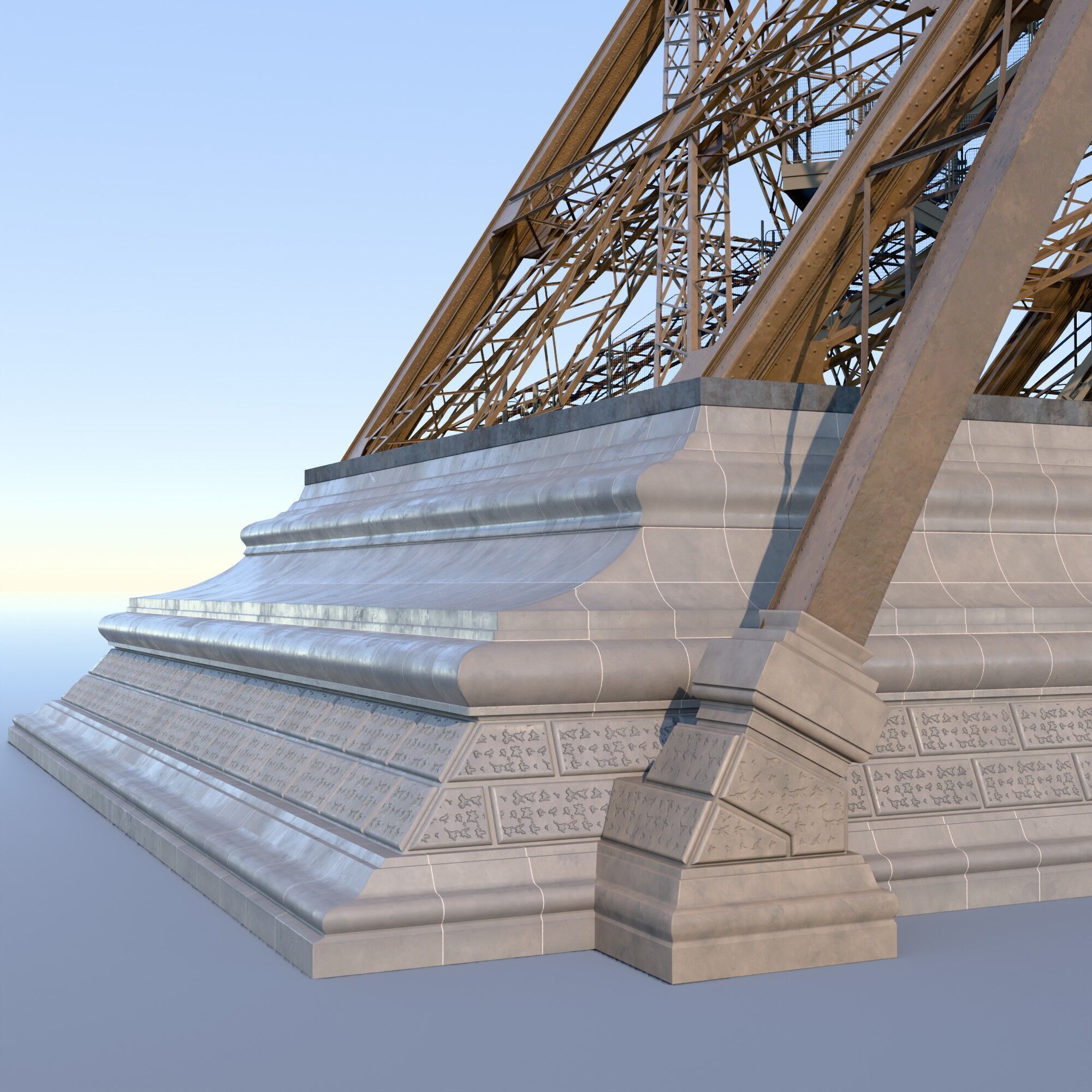 Eiffel Tower High detailed 3D model 3D model_25
