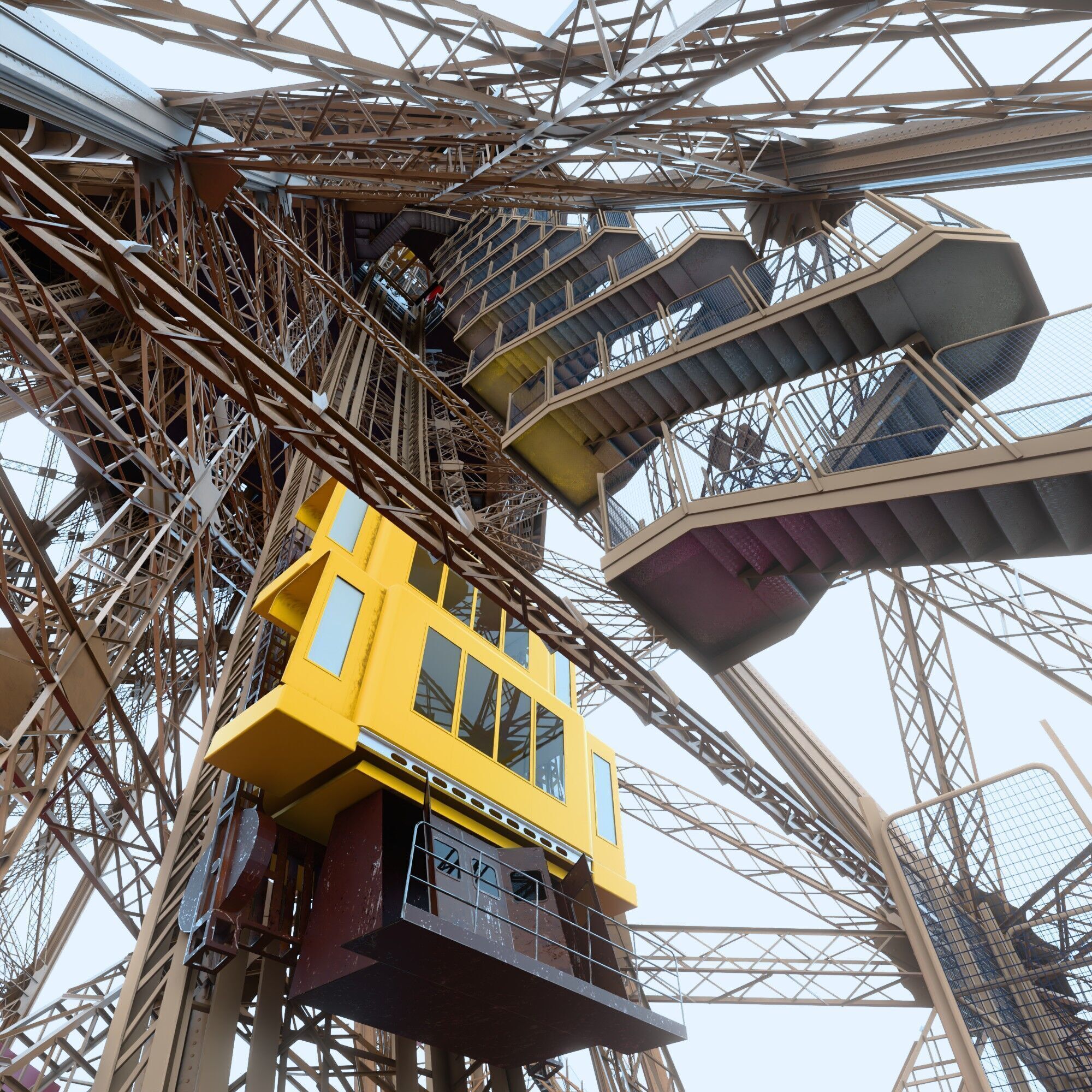 Eiffel Tower High detailed 3D model 3D model_24