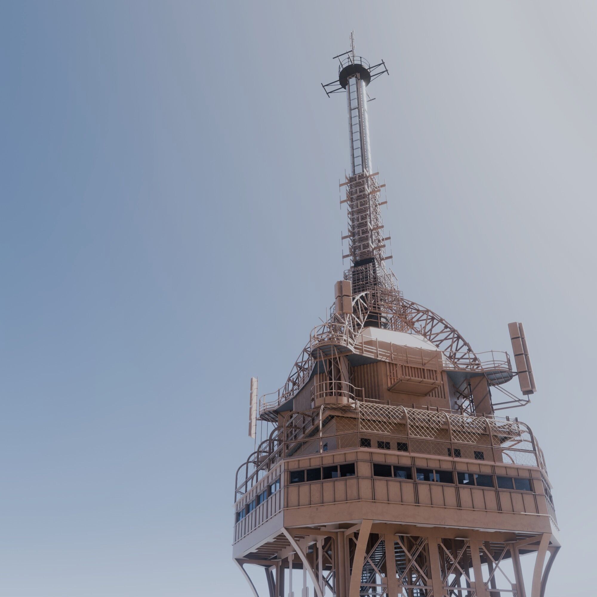 Eiffel Tower High detailed 3D model 3D model_16