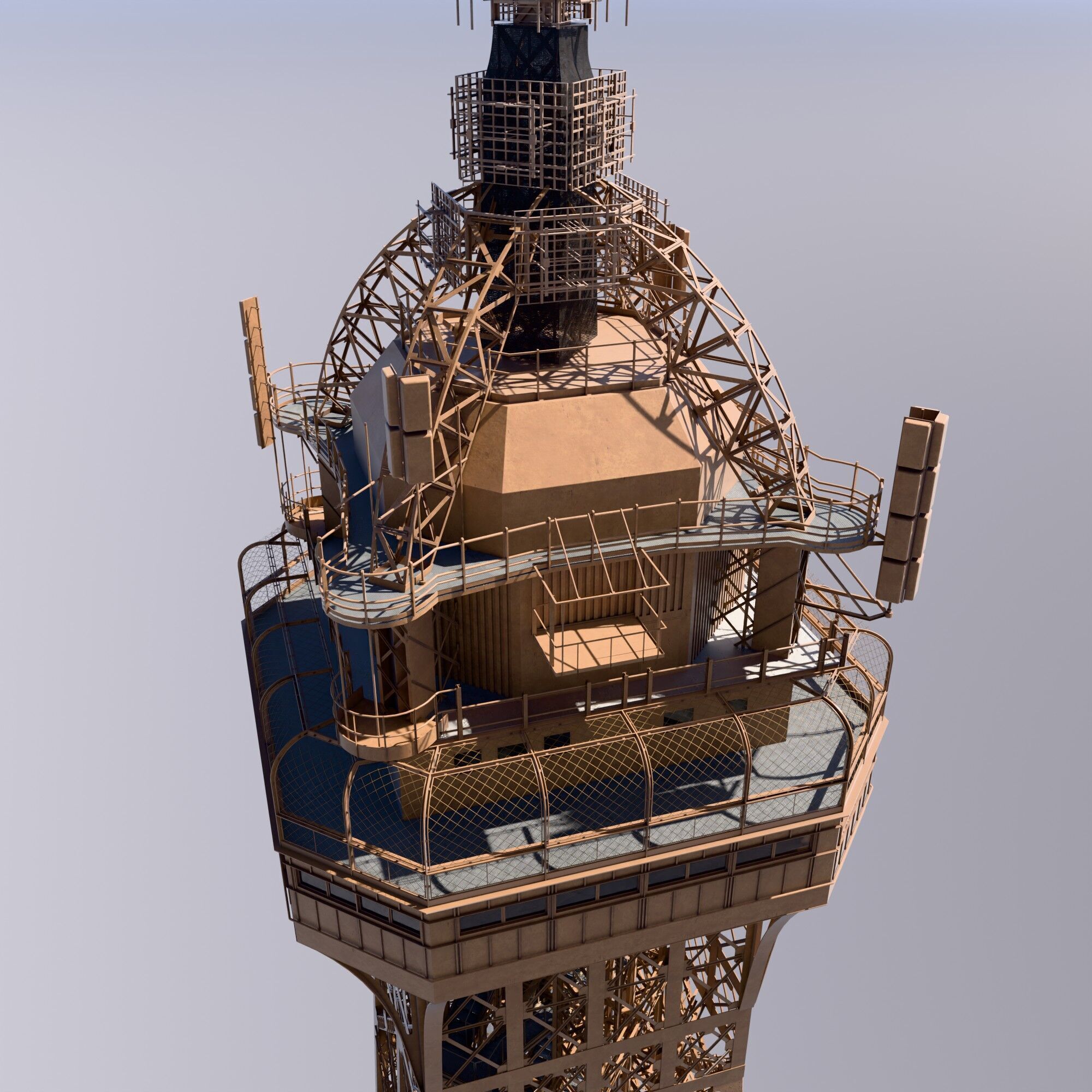 Eiffel Tower High detailed 3D model 3D model_15